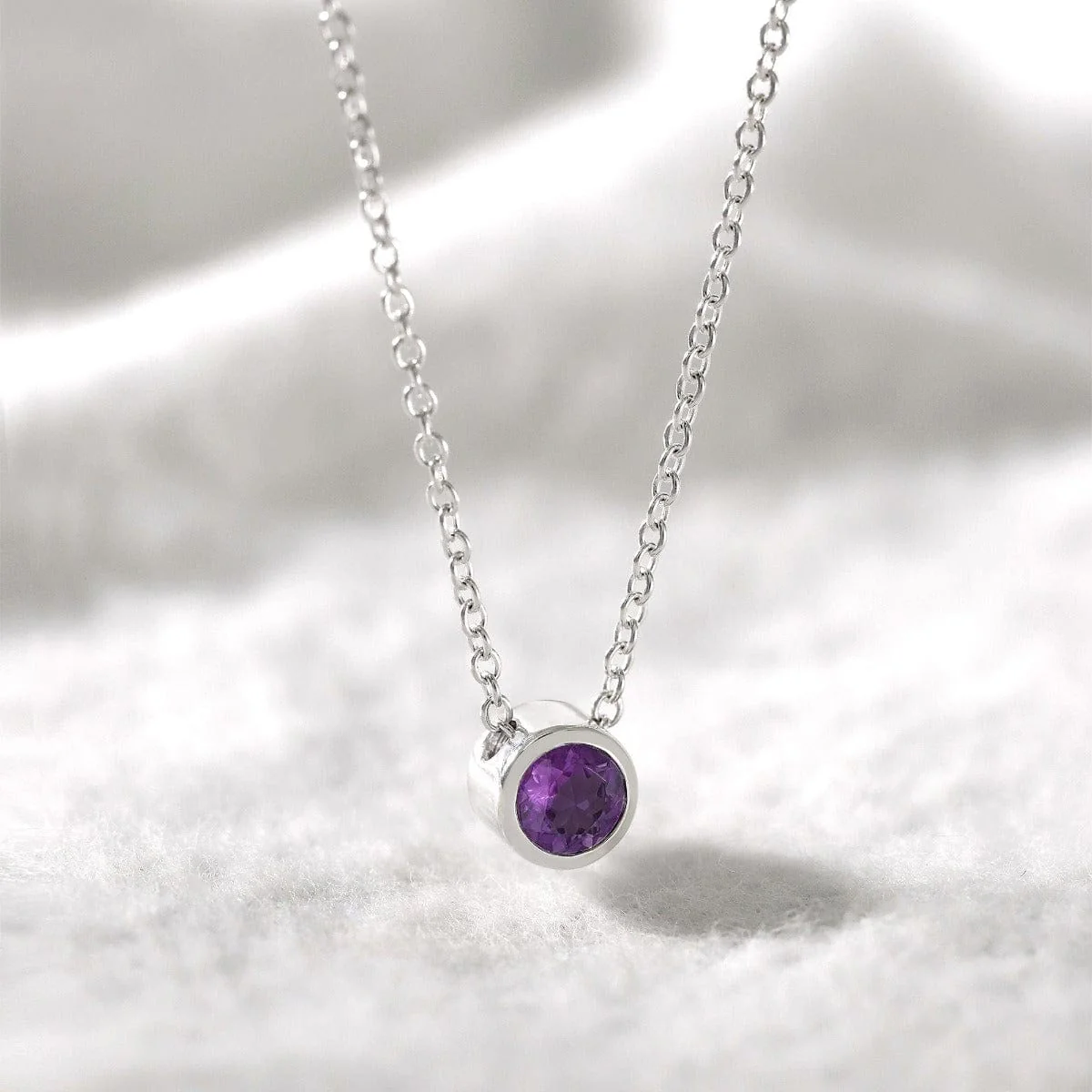 Belle Solo Birthstone Pendant Necklace - Image 24