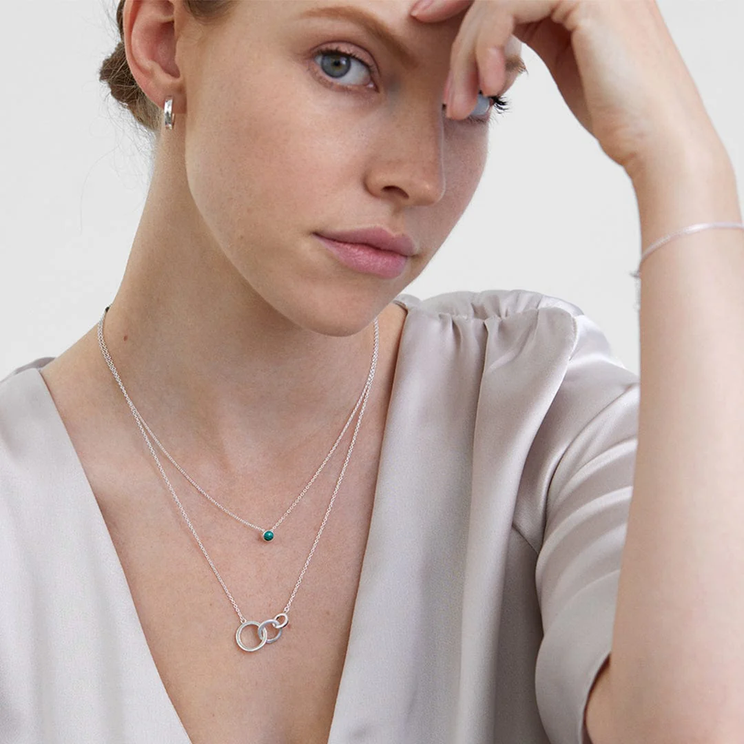 Belle Solo Birthstone Pendant Necklace - Image 3