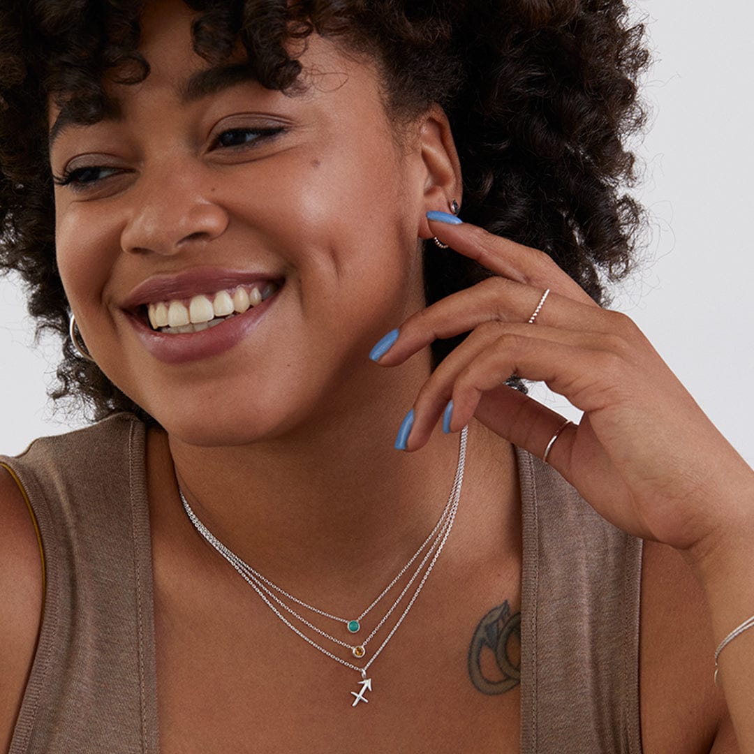 Belle Solo Birthstone Pendant Necklace - Image 4