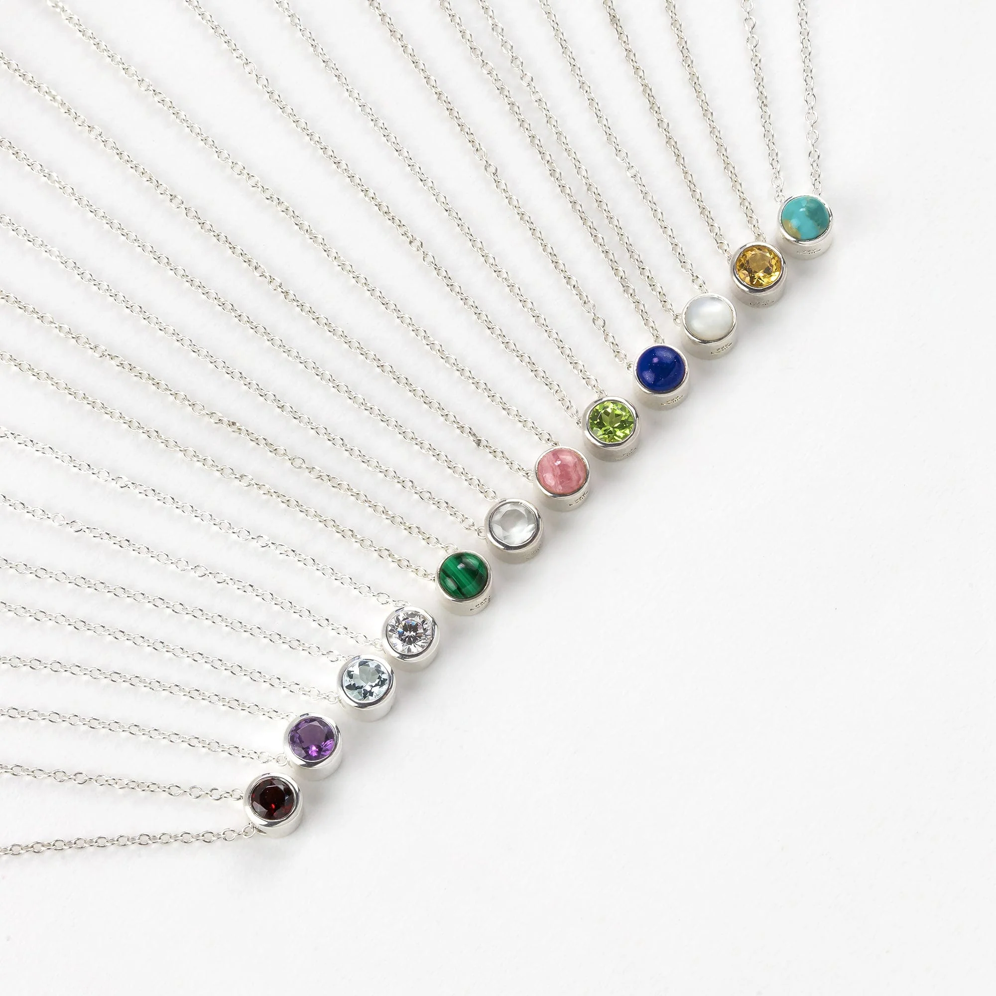 Belle Solo Birthstone Pendant Necklace - Image 7