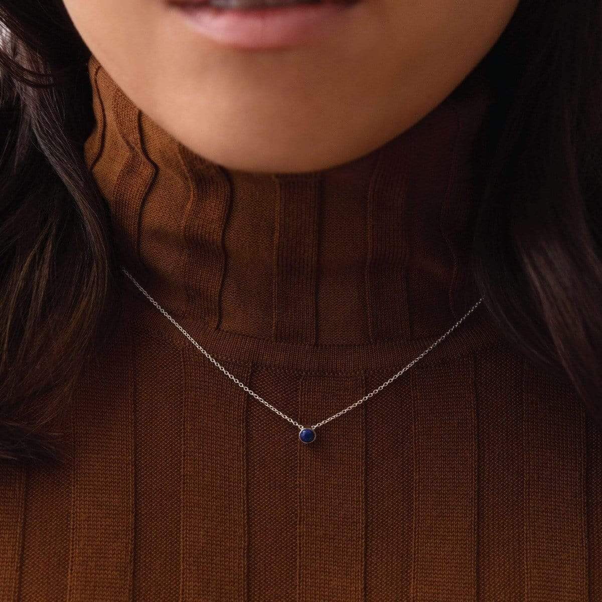 Belle Solo Birthstone Pendant Necklace - Image 8