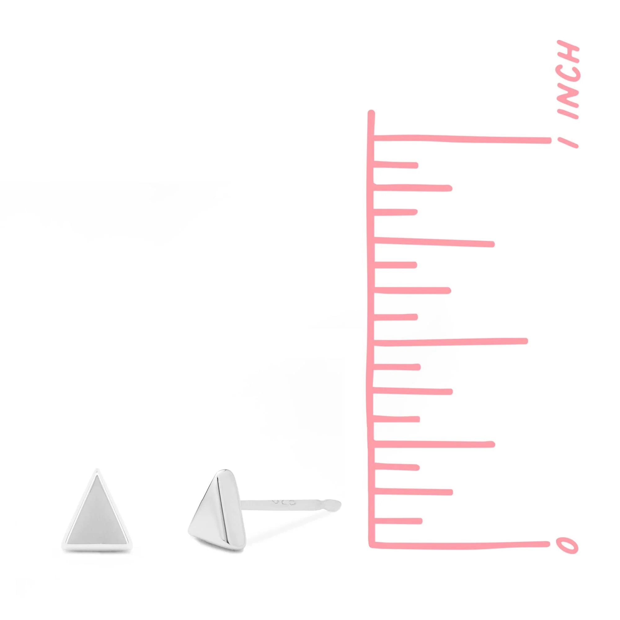 Belle Triangle Studs - Image 4
