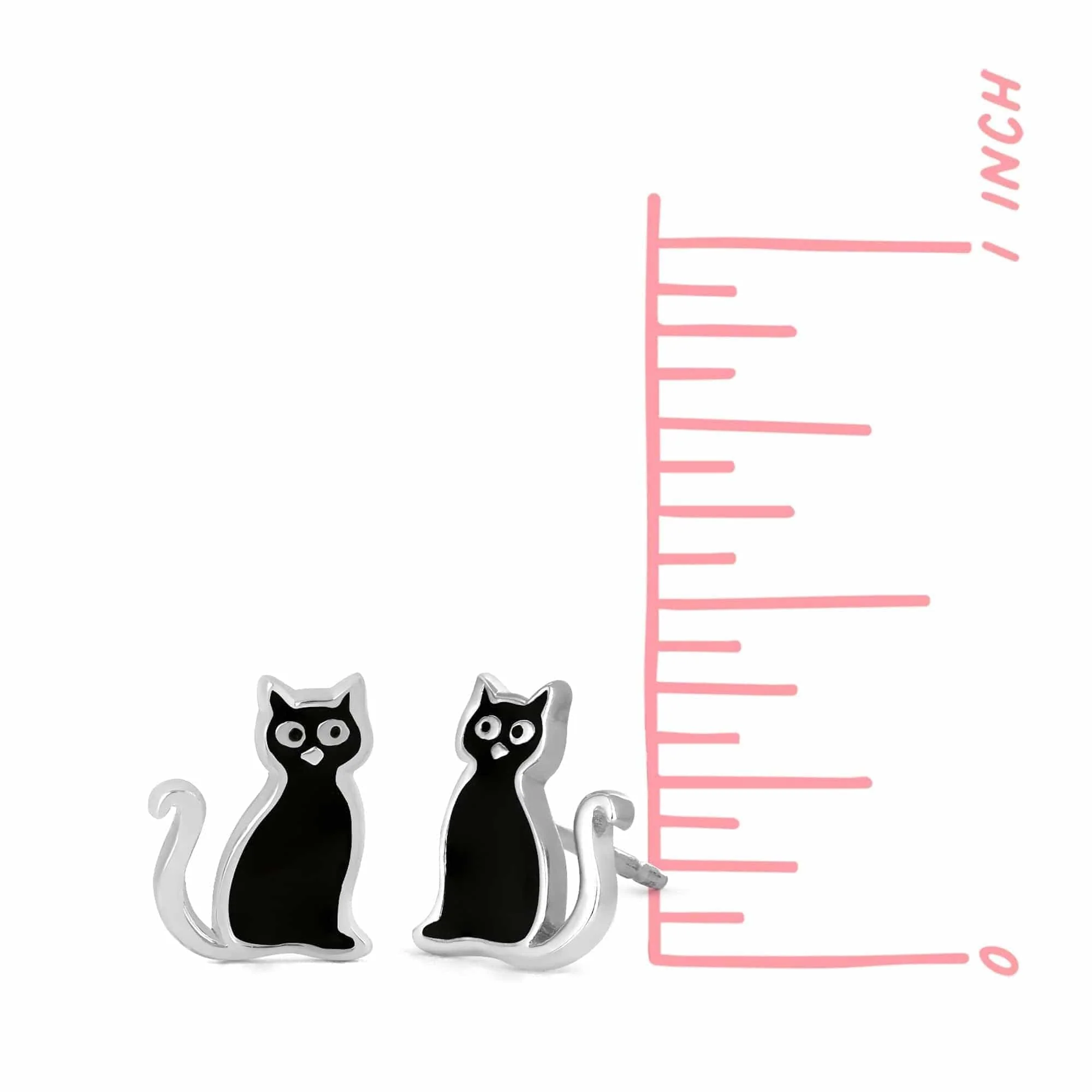 Black Cat Studs - Image 3