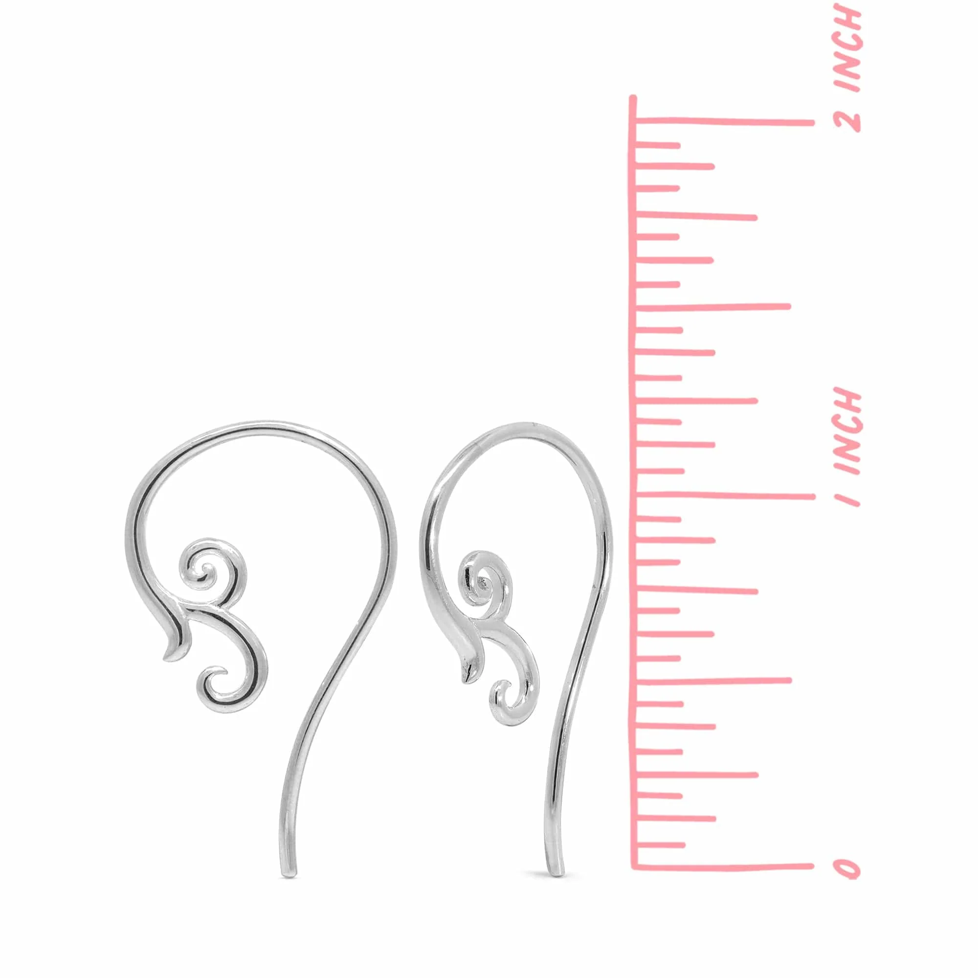Bohemian Curly Vine Pull Through Hoops - Image 4