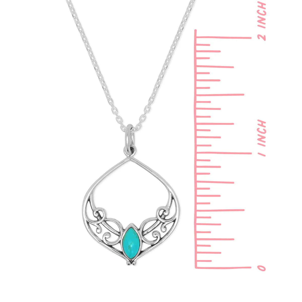Bohemian Filigree Vine Necklace with Stone - Image 5