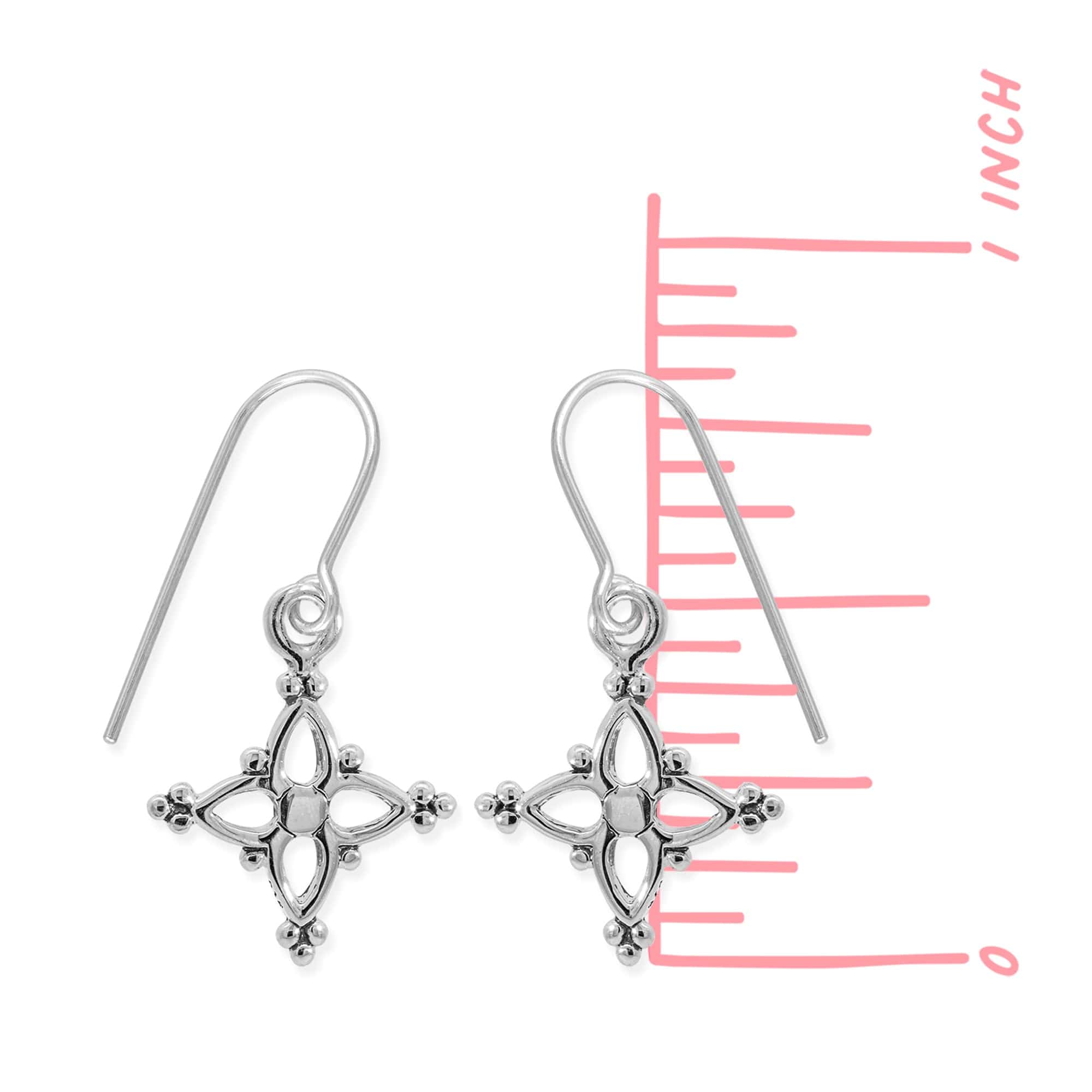 Bohemian Flower Dangle Earrings - Image 3