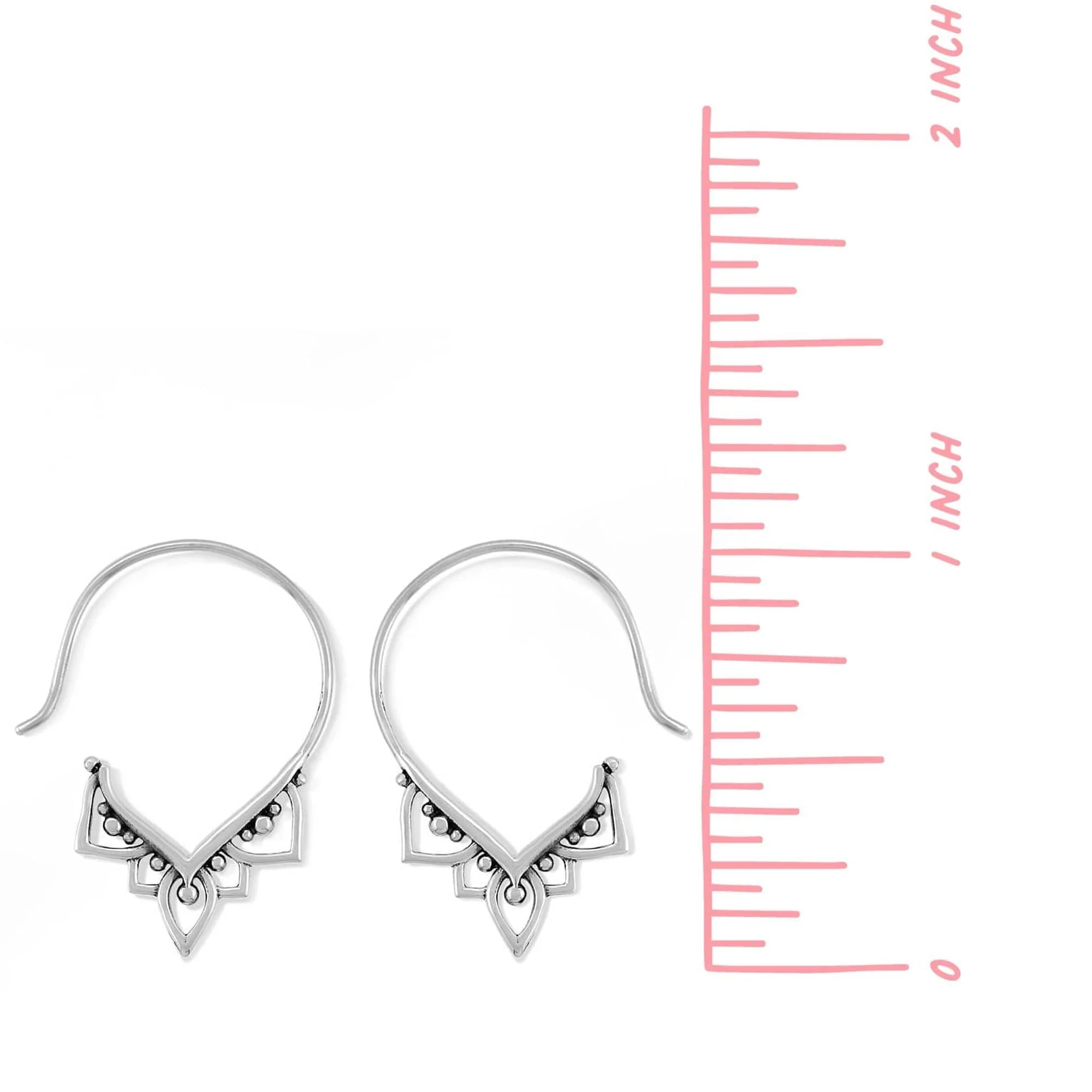 Bohemian Pull Through Hoops - Image 3