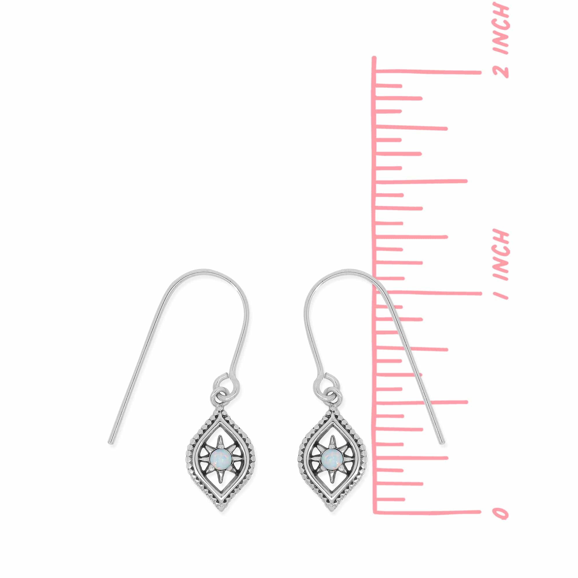 Bohemian Star Dangle Earrings with Stone - Image 3