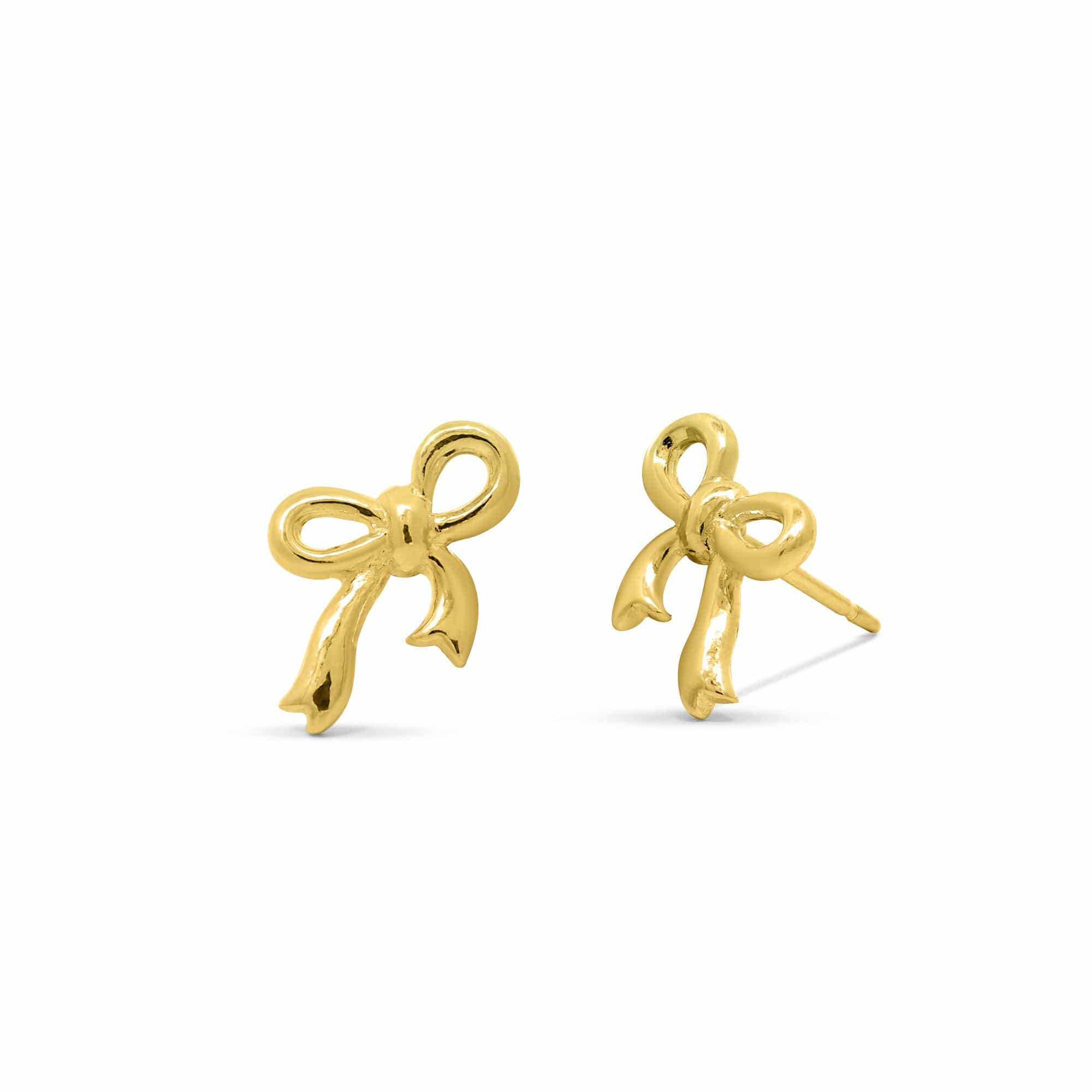 Bow Tie Ribbon Stud Earrings - Image 5