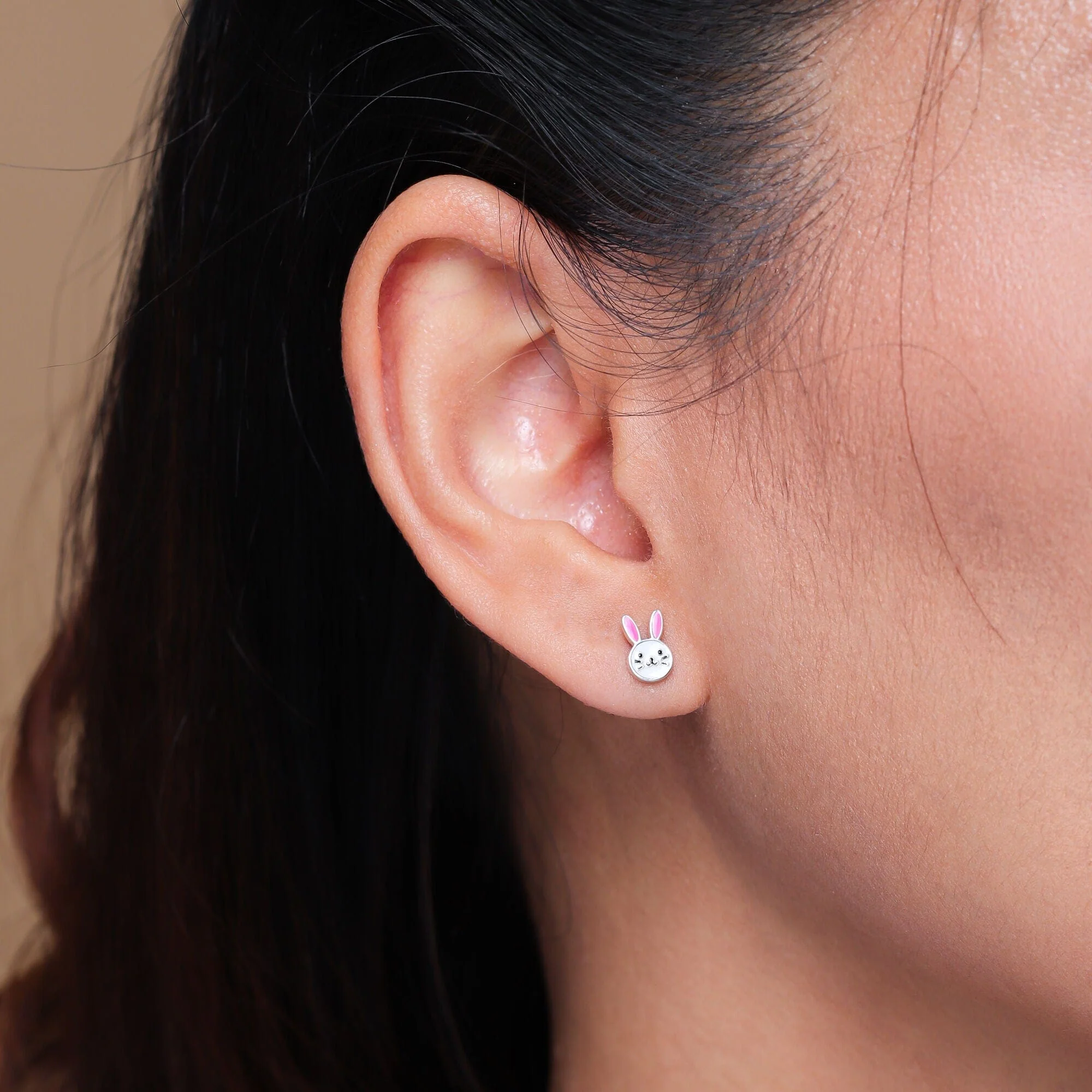 Bunny & Carrot Earring Studs - Image 3