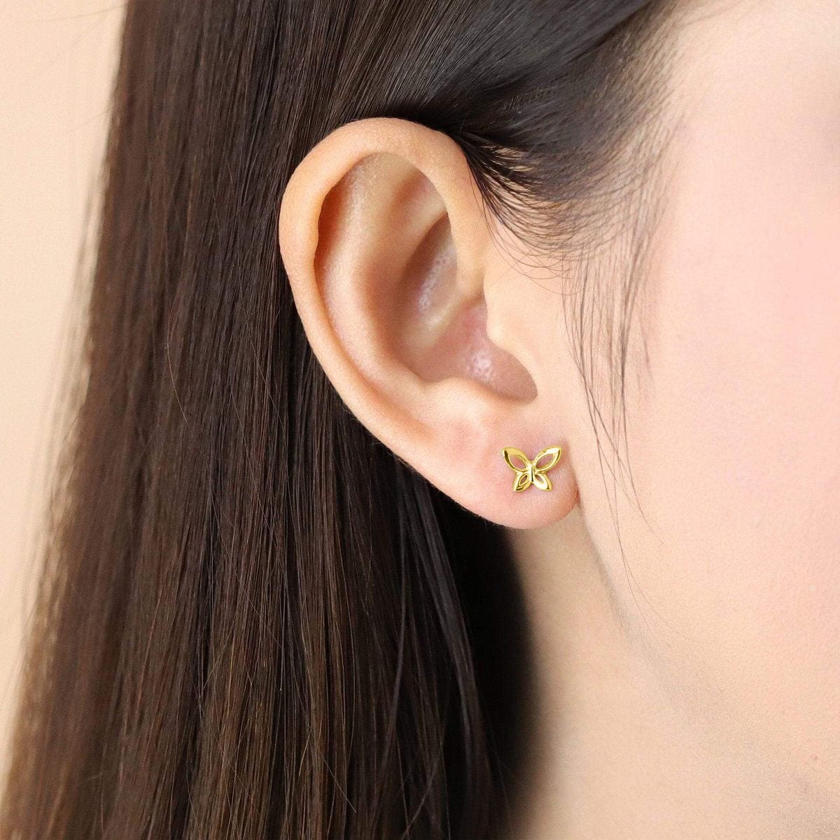 Butterfly Stud Earrings - Image 4