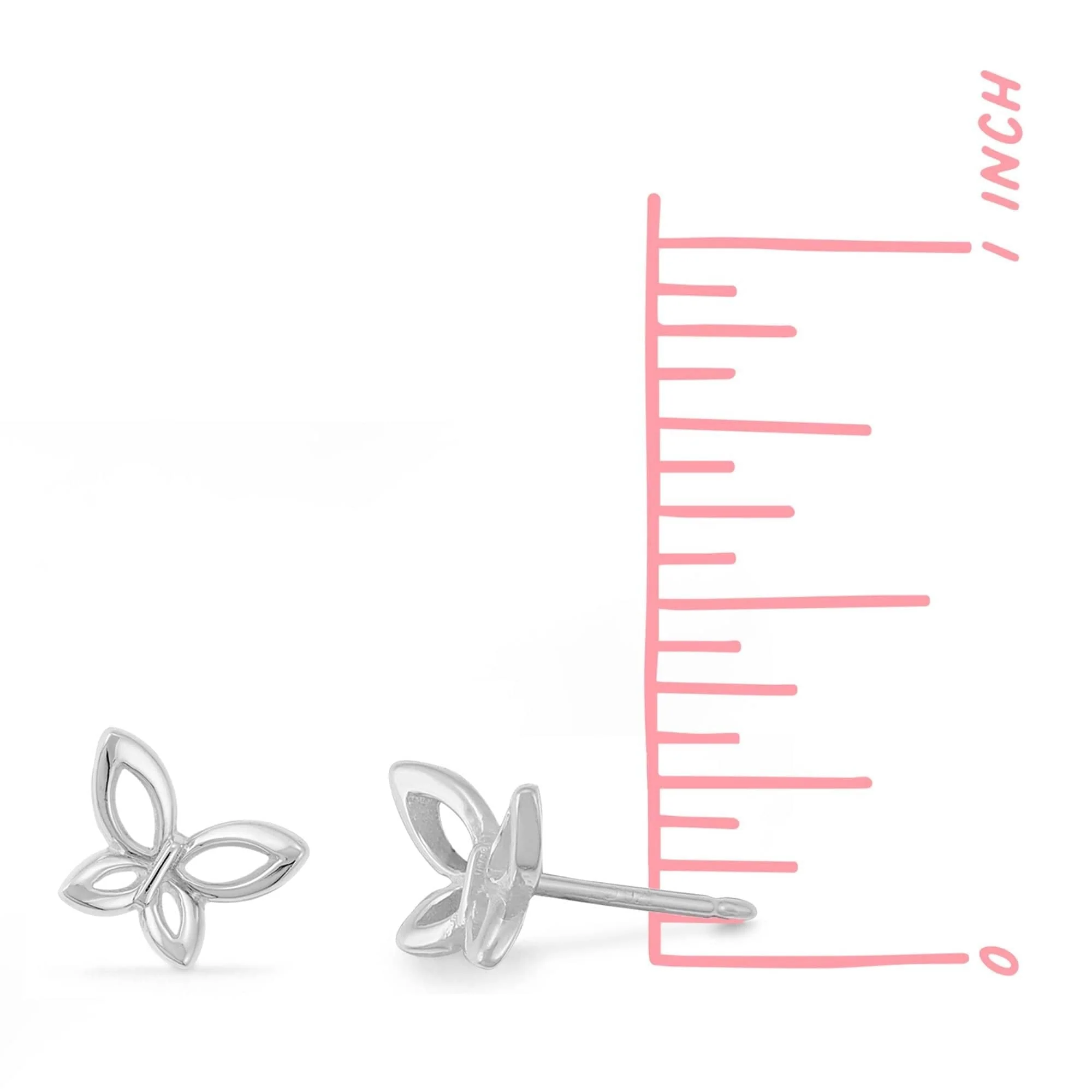 Butterfly Stud Earrings - Image 5