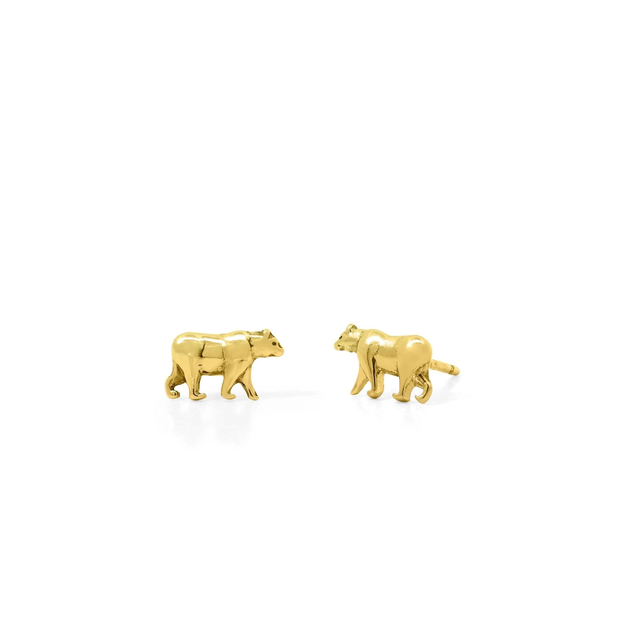 California Grizzly Bear Earring Studs