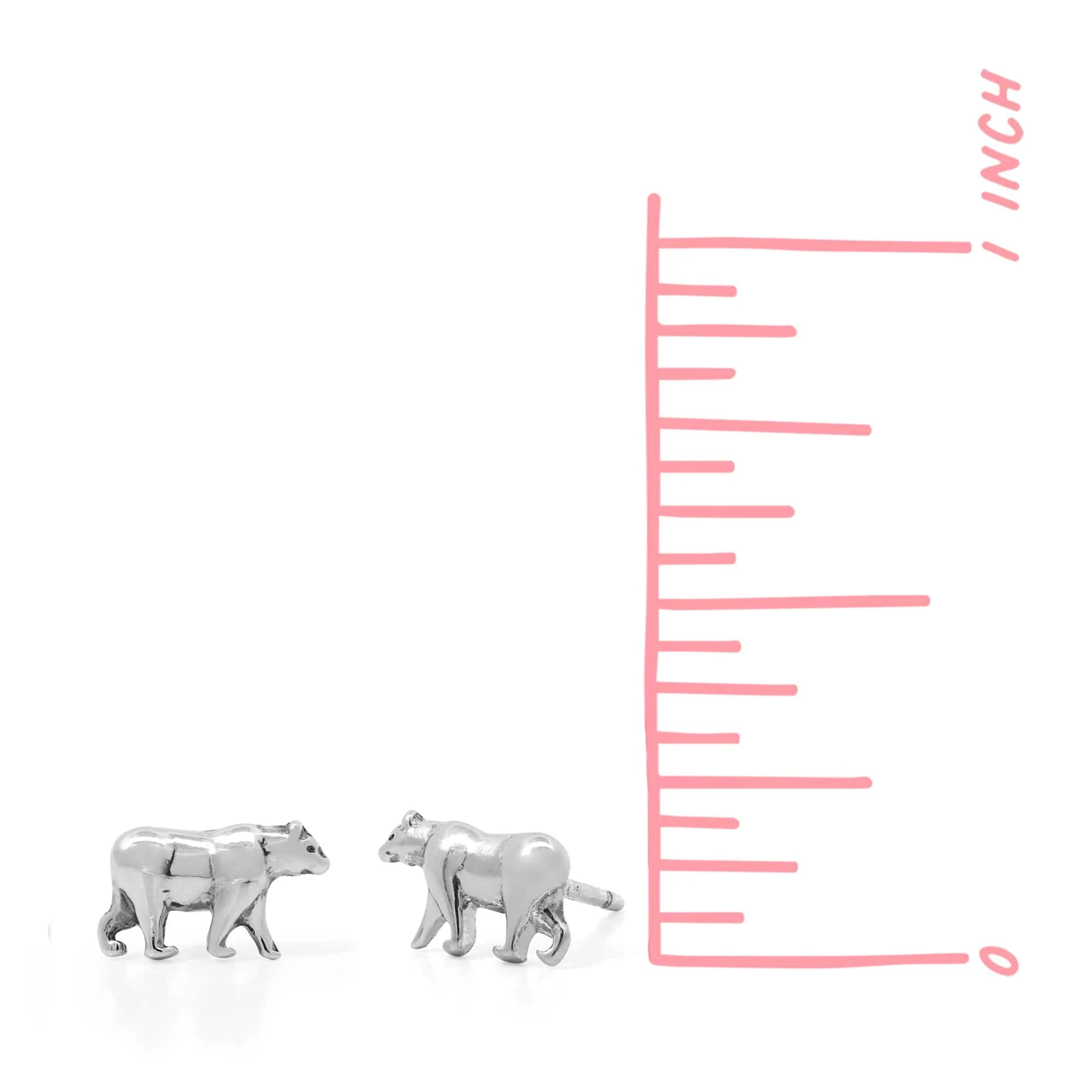 California Grizzly Bear Earring Studs - Image 13