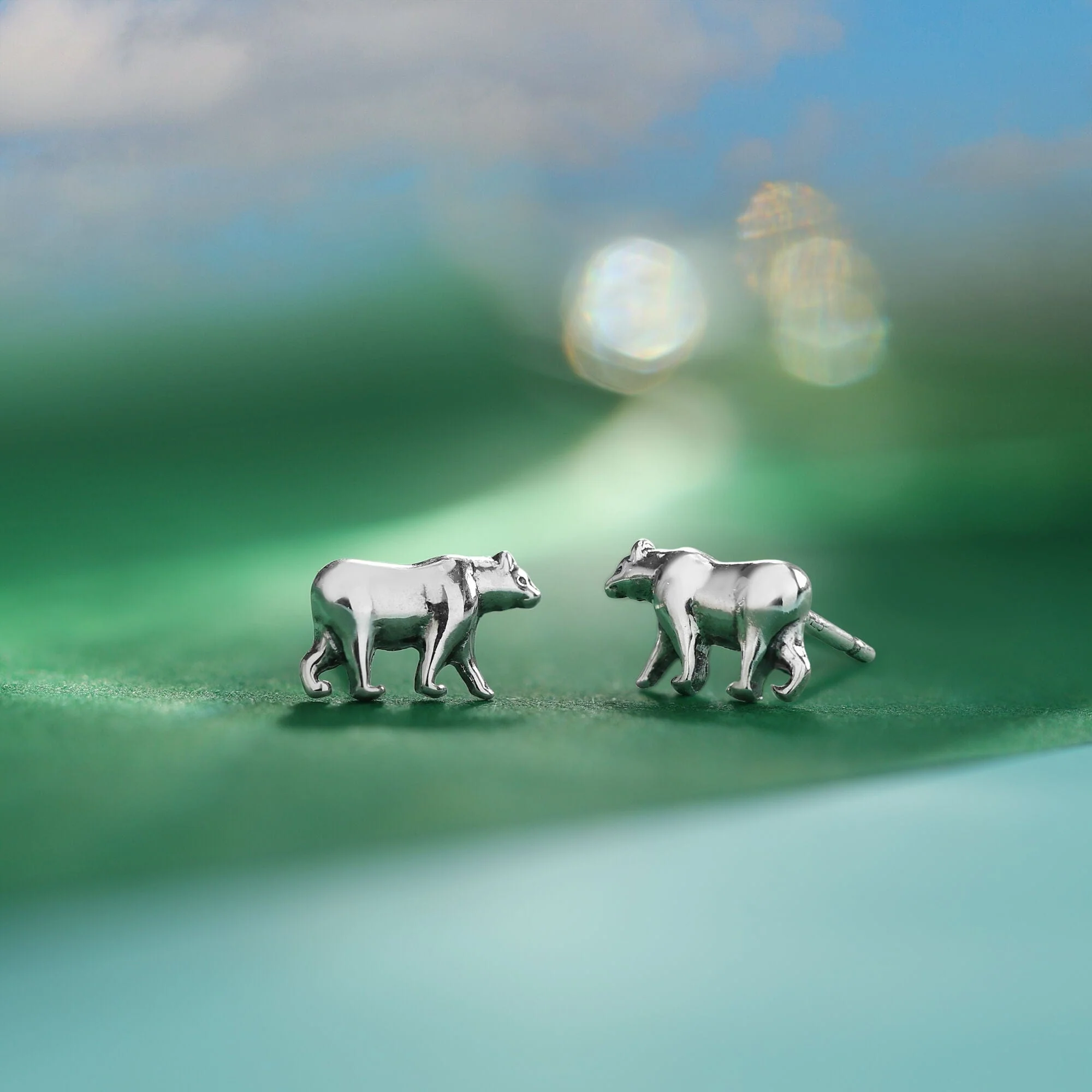 California Grizzly Bear Earring Studs - Image 5