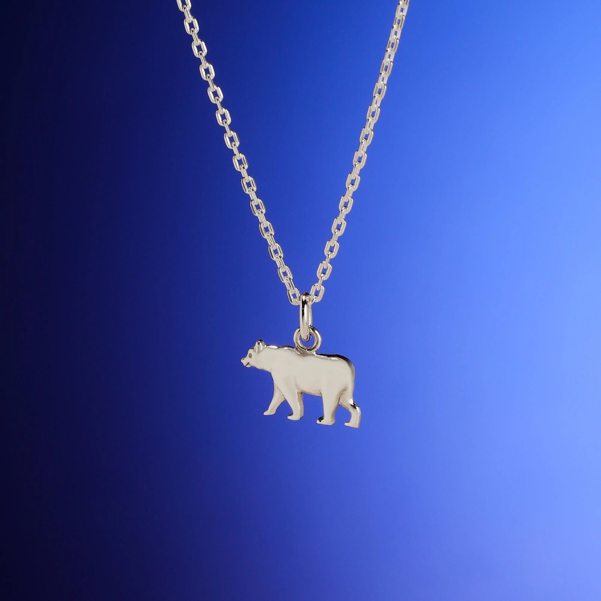 California Grizzly Bear Pendant Necklace - Image 3