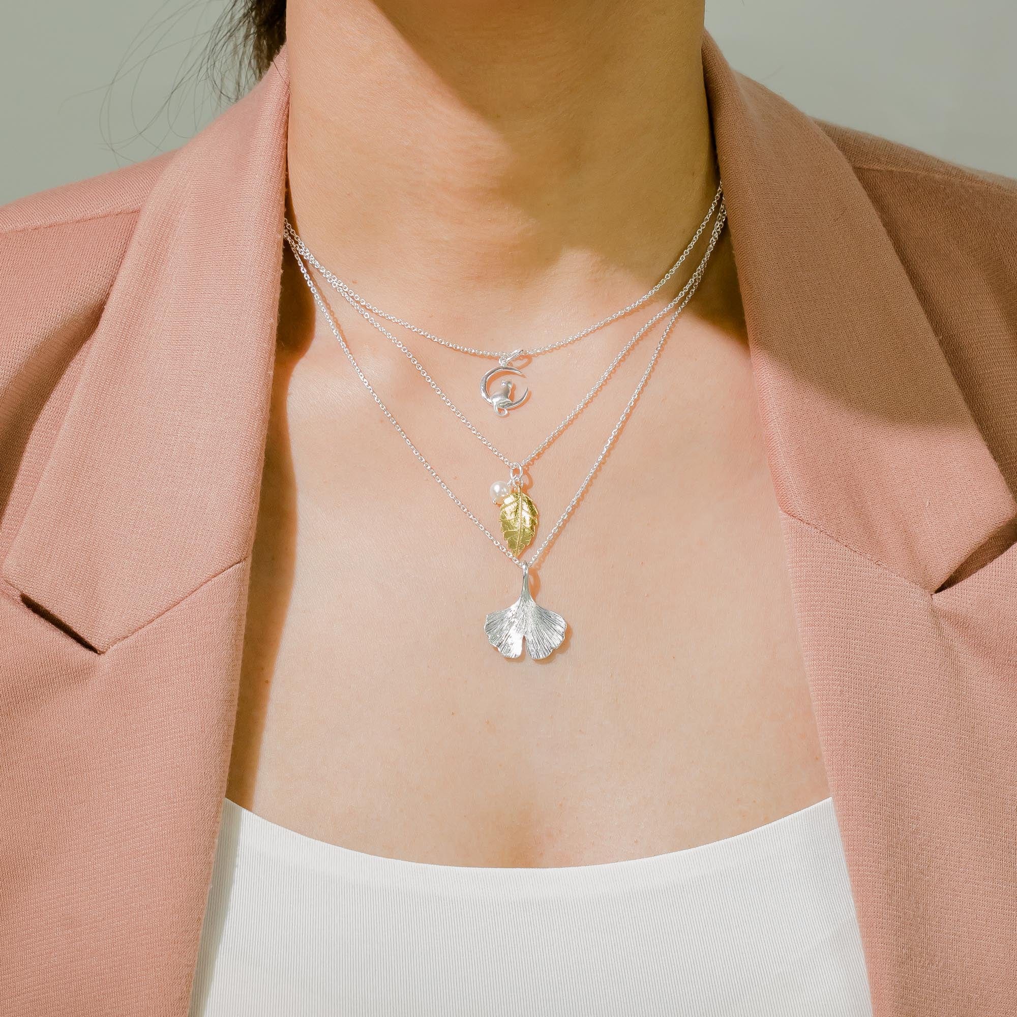 Cat and Moon Necklace - Image 2