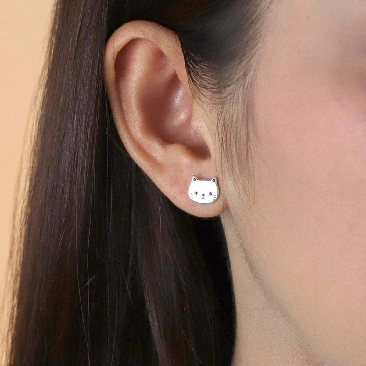 Cat Stud Earrings - Image 2