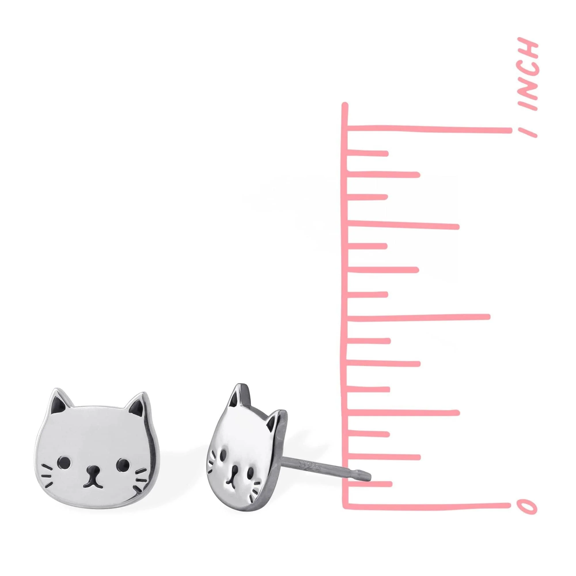 Cat Stud Earrings - Image 5