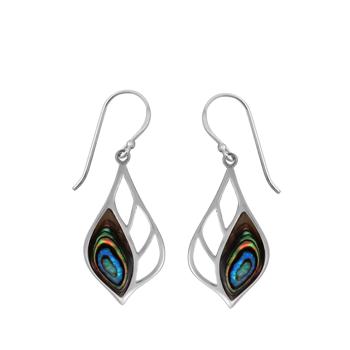 Lotus Flower Dangle Earrings