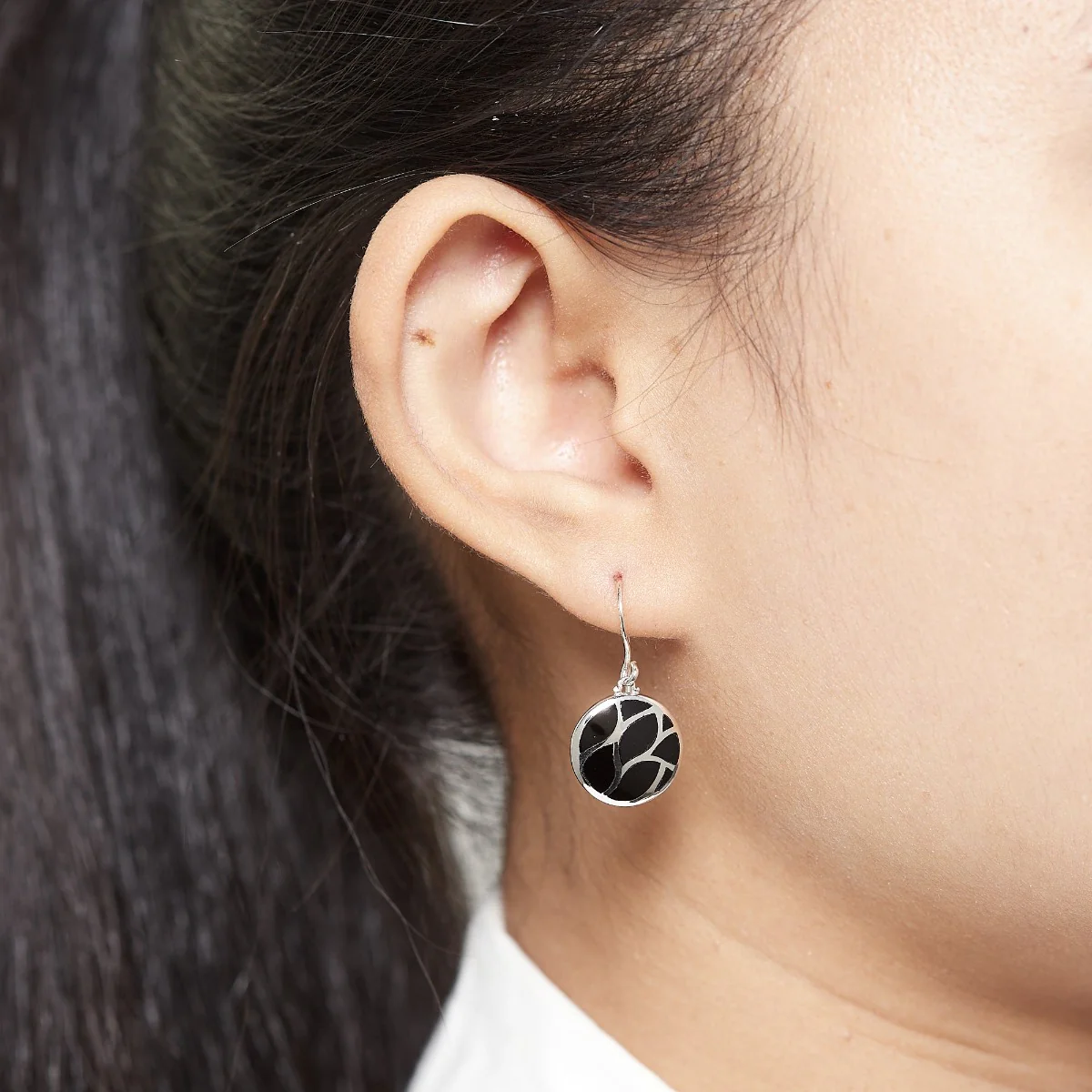 Round Dangle Earrings - Image 3