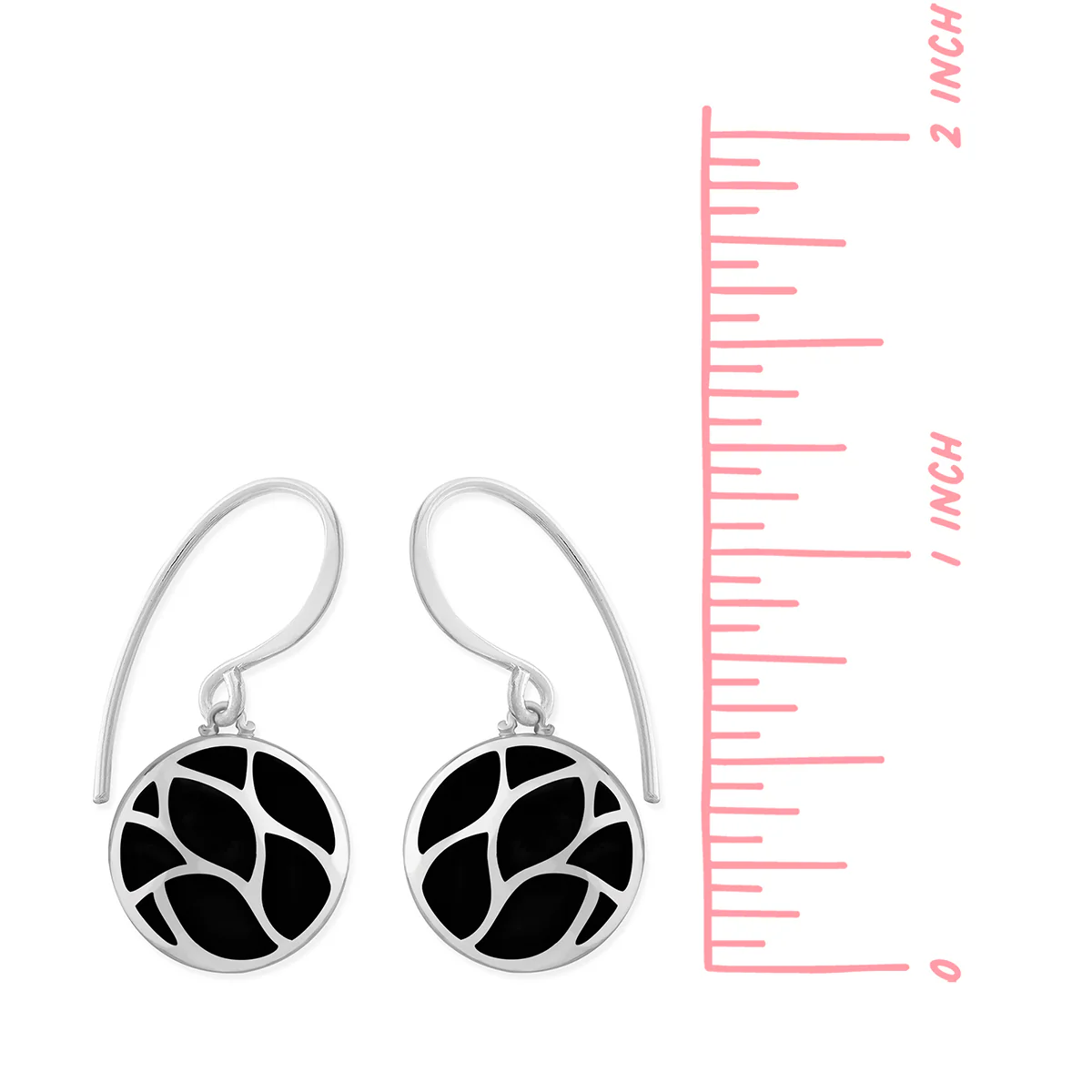 Round Dangle Earrings - Image 4