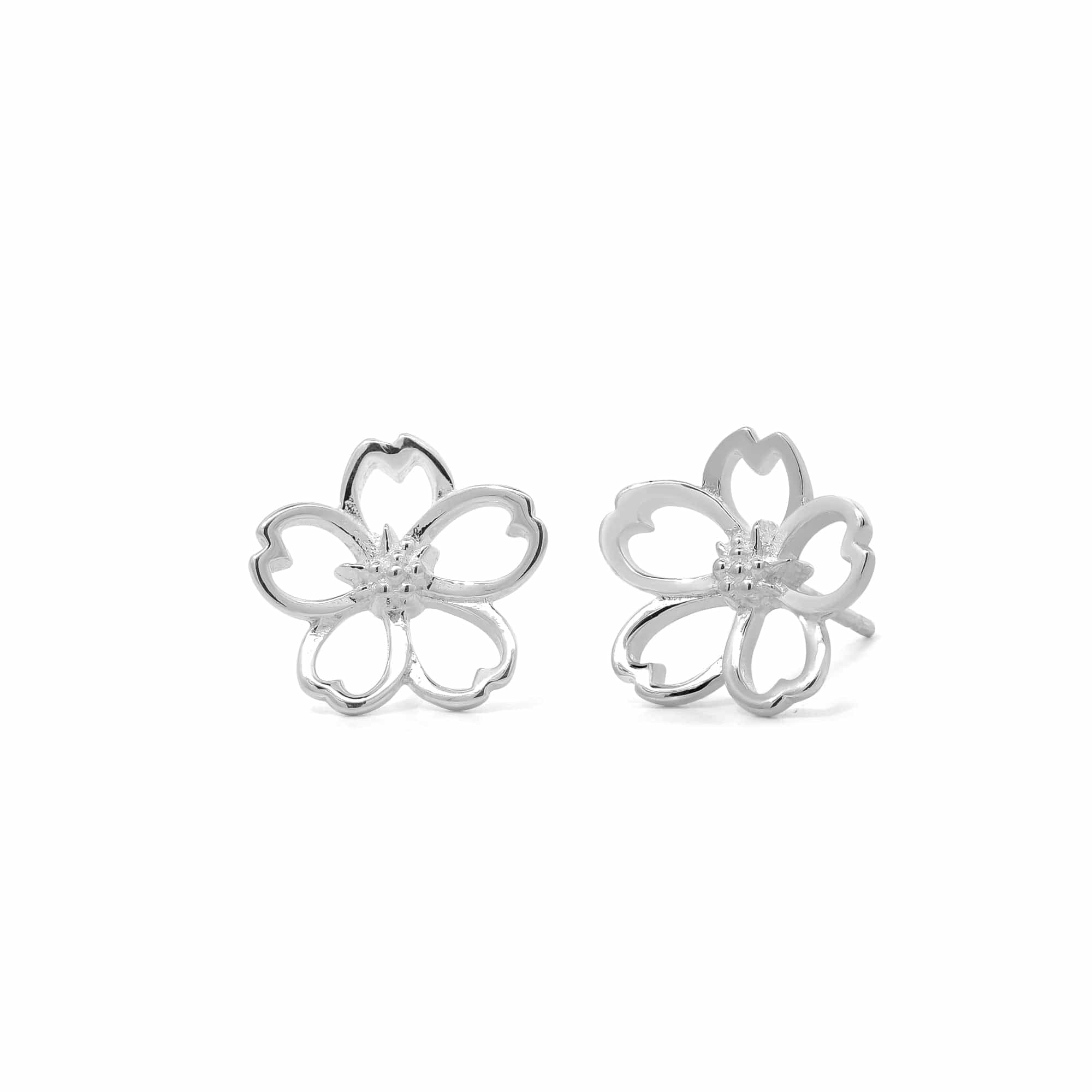 Cherry Blossom Outline Studs