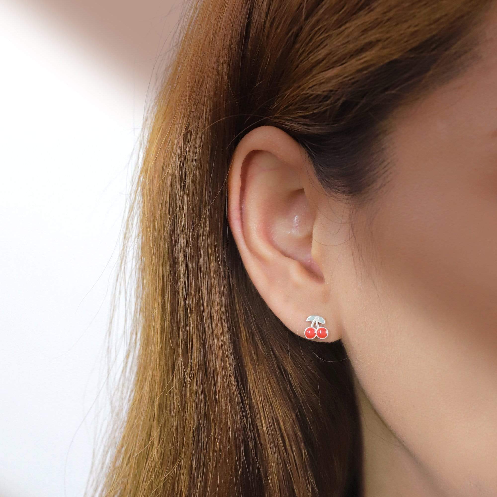 Cherry Stud Earrings - Image 2