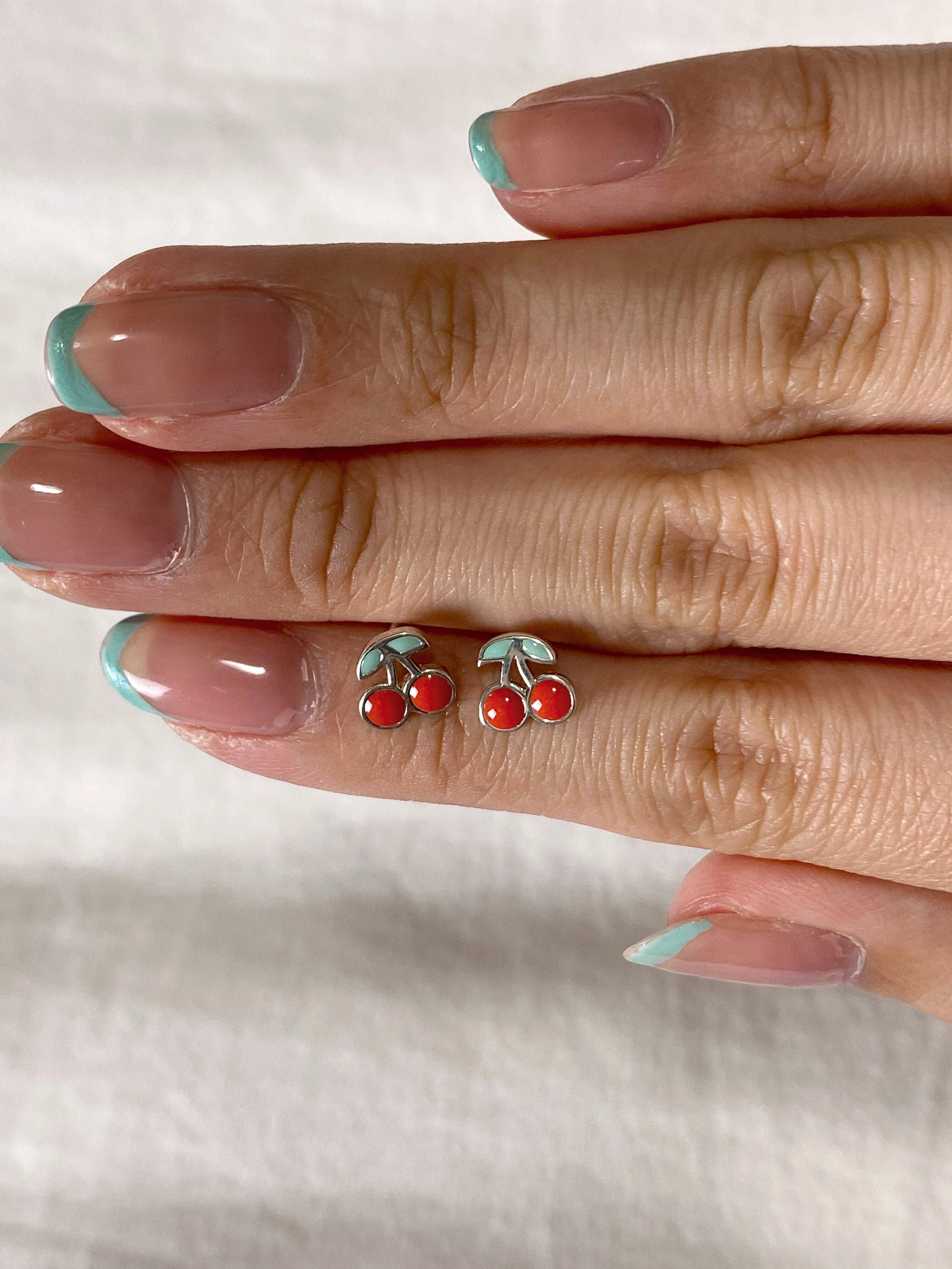 Cherry Stud Earrings - Image 4