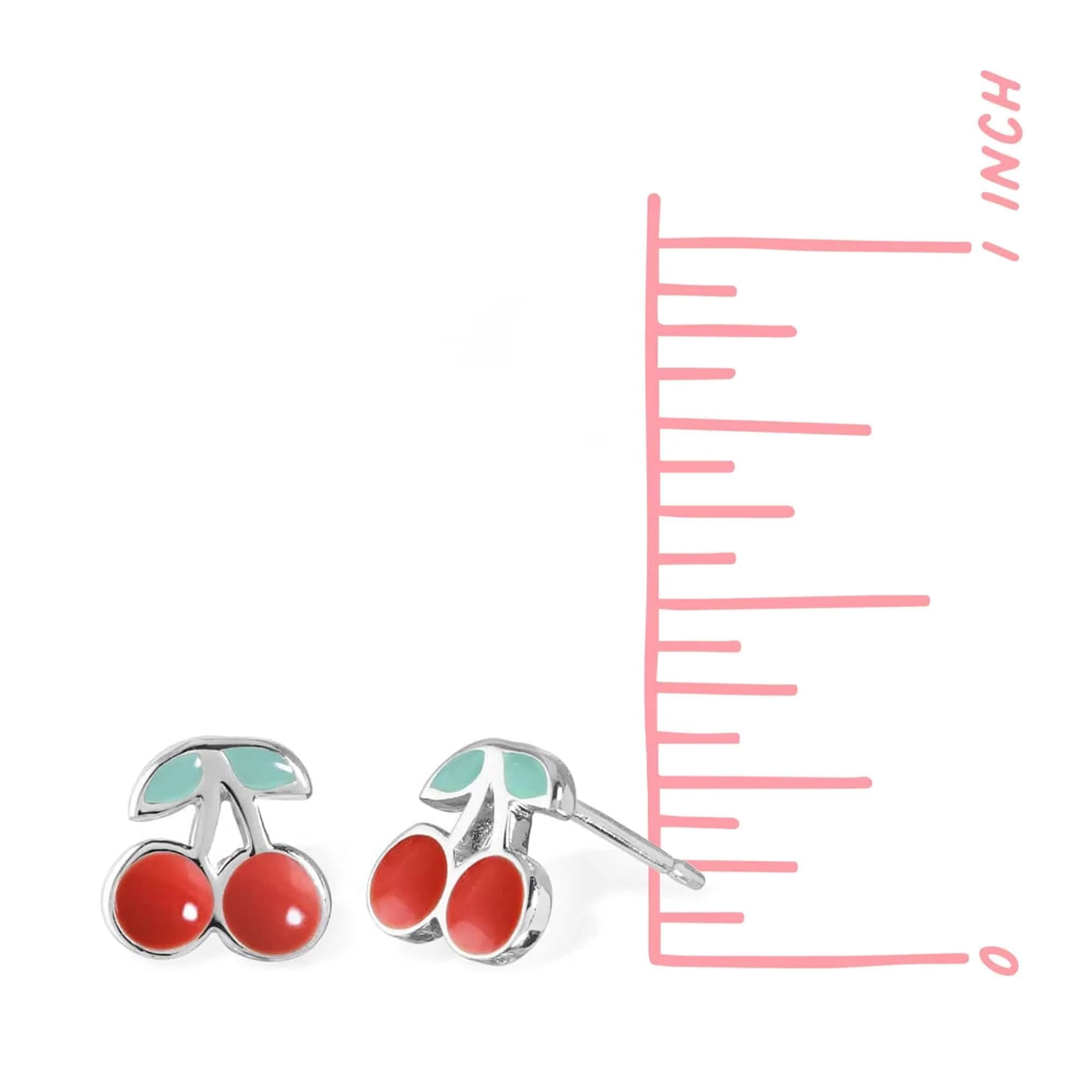 Cherry Stud Earrings - Image 5