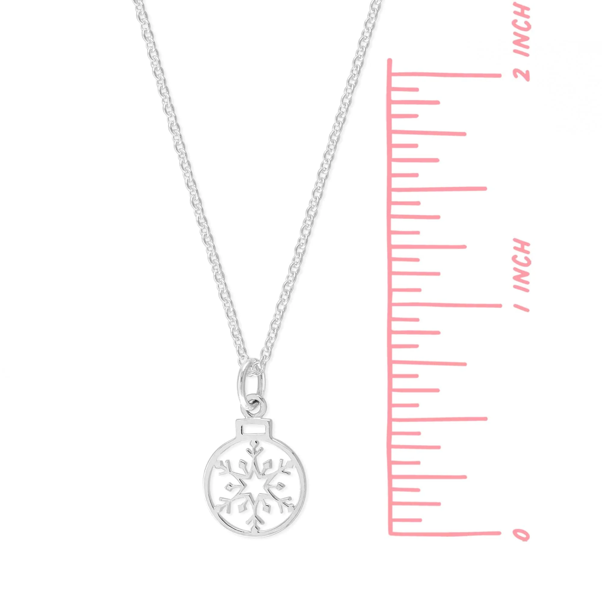 Christmas Ball Snowflakes Necklace - Image 4