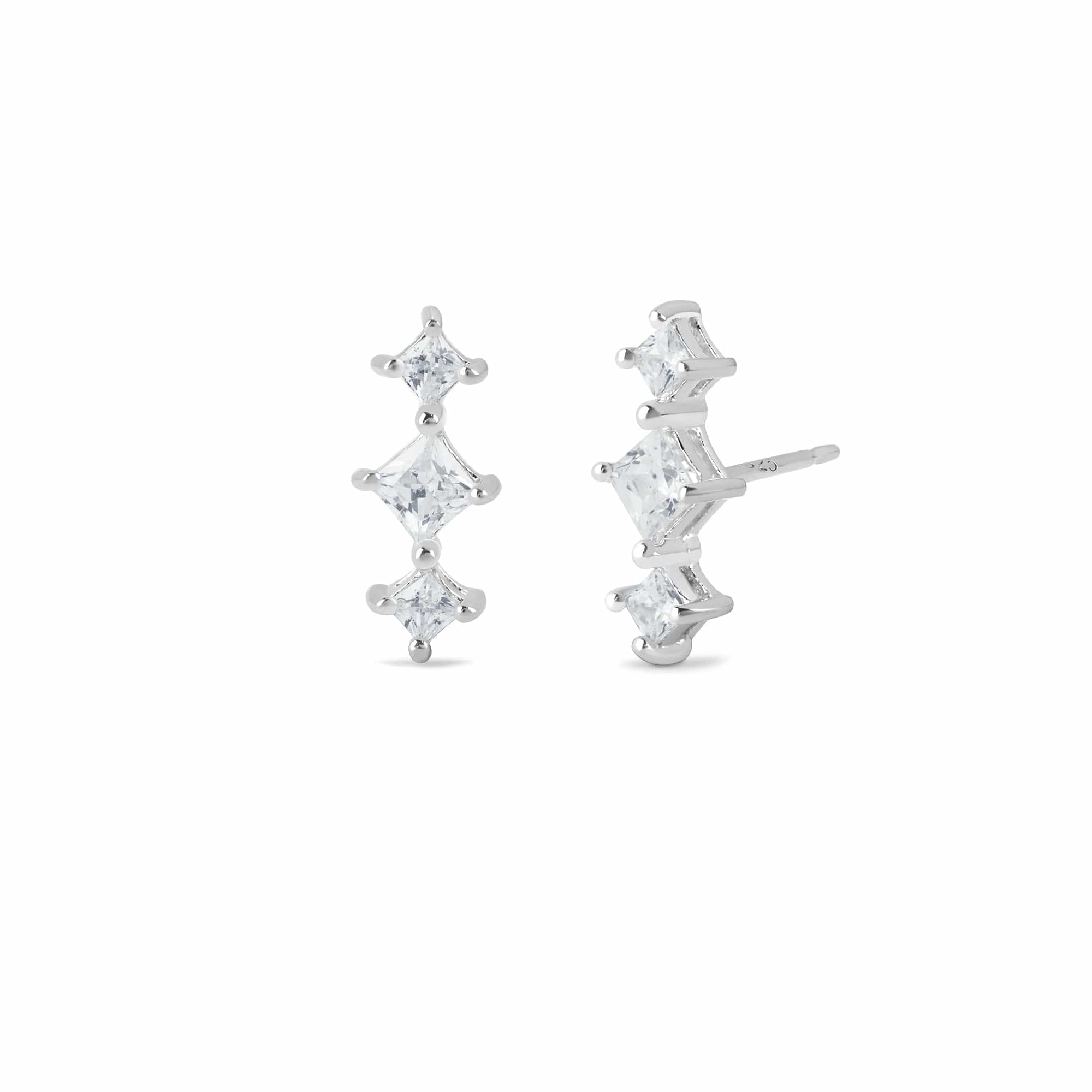 Clare 3-Dot CZ Studs