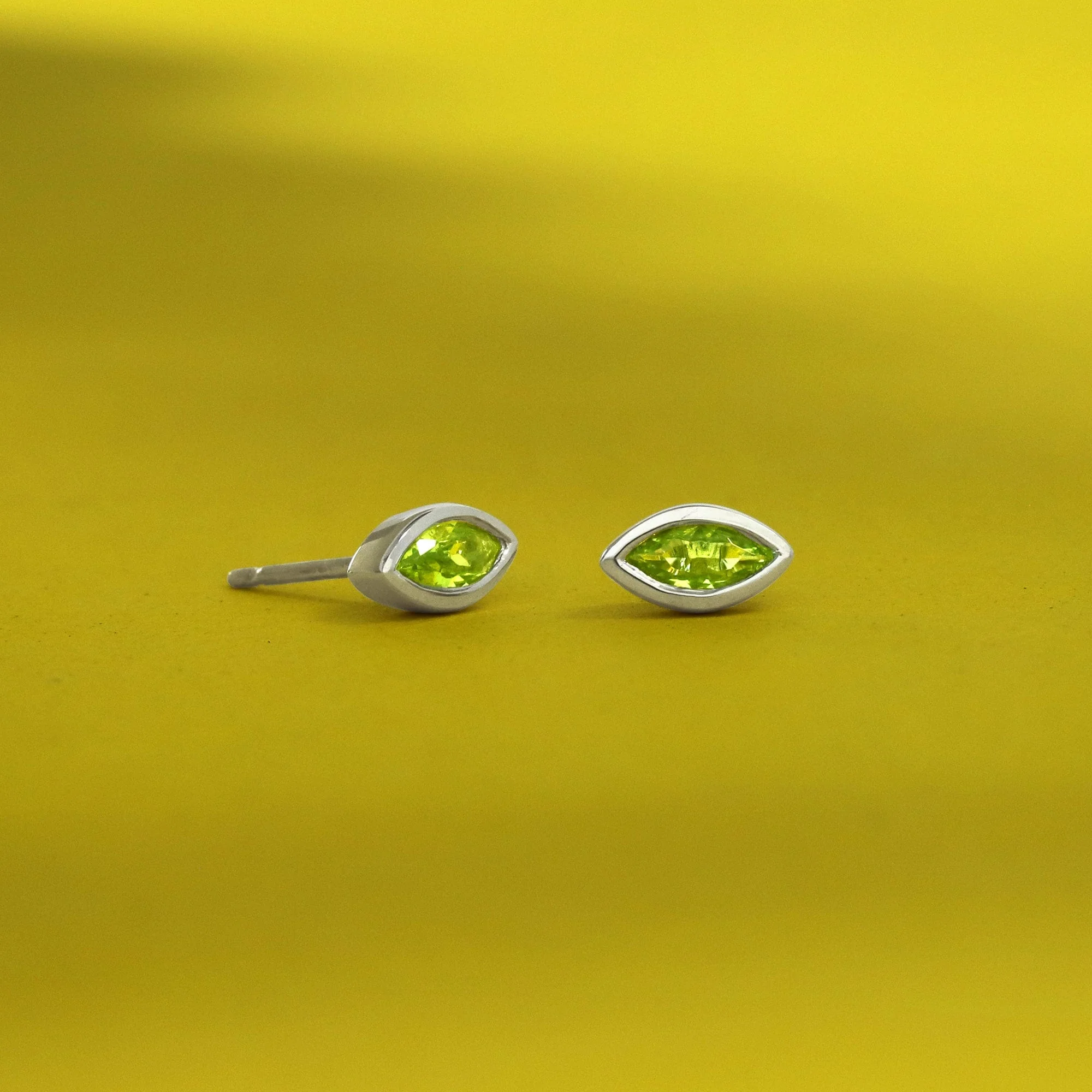 Clare Evil Eye Studs with Stone - Image 10