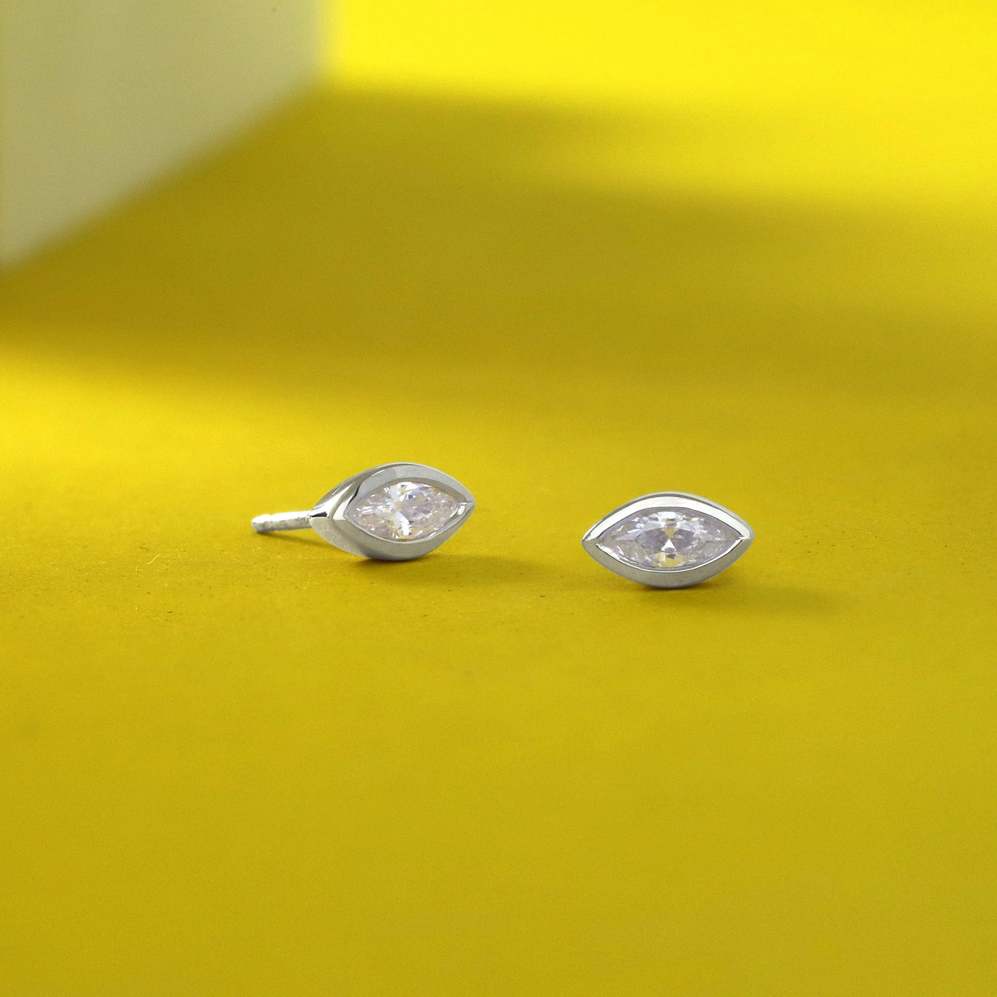 Clare Evil Eye Studs with Stone - Image 3