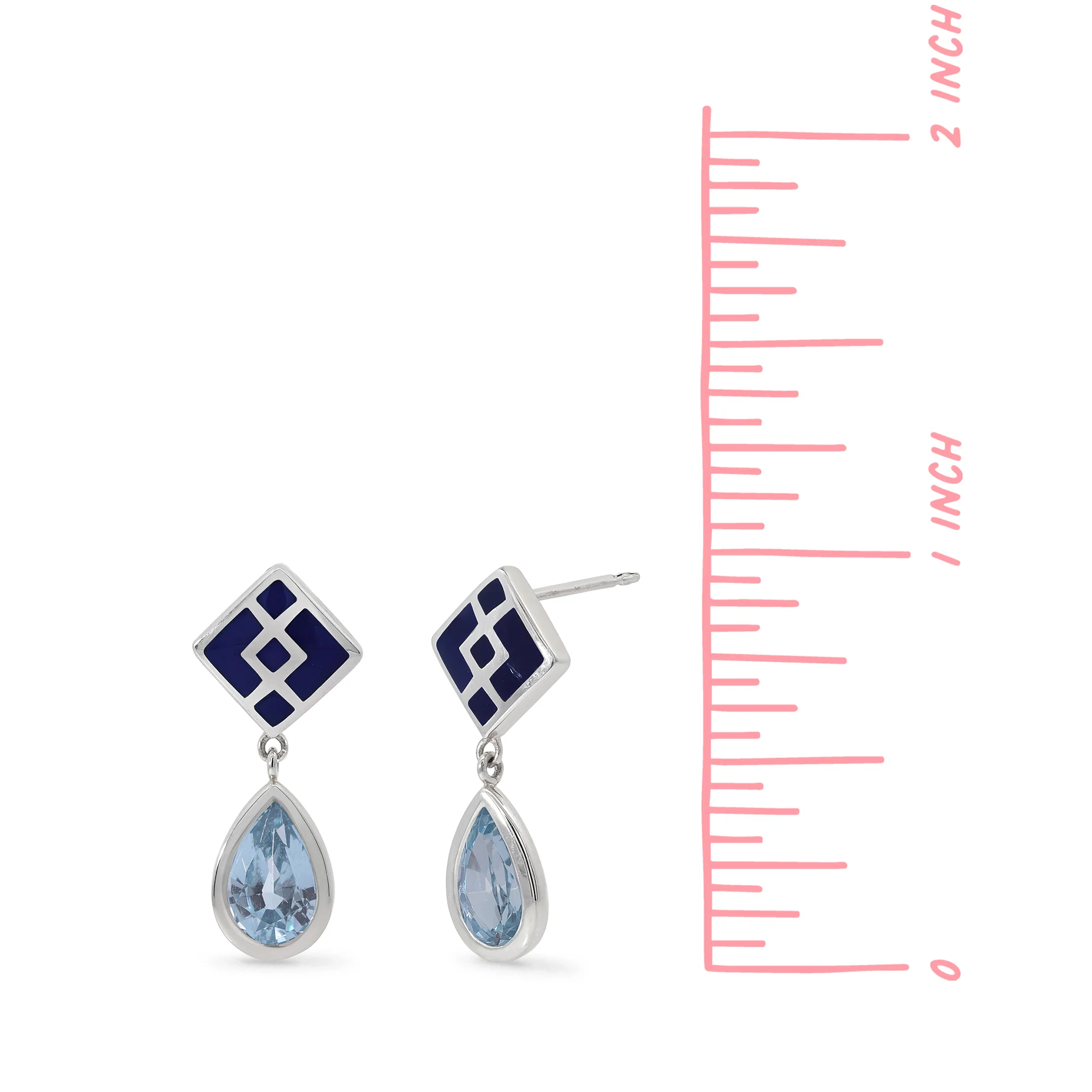 Clare Geometric Teardrop with Stone - Image 9