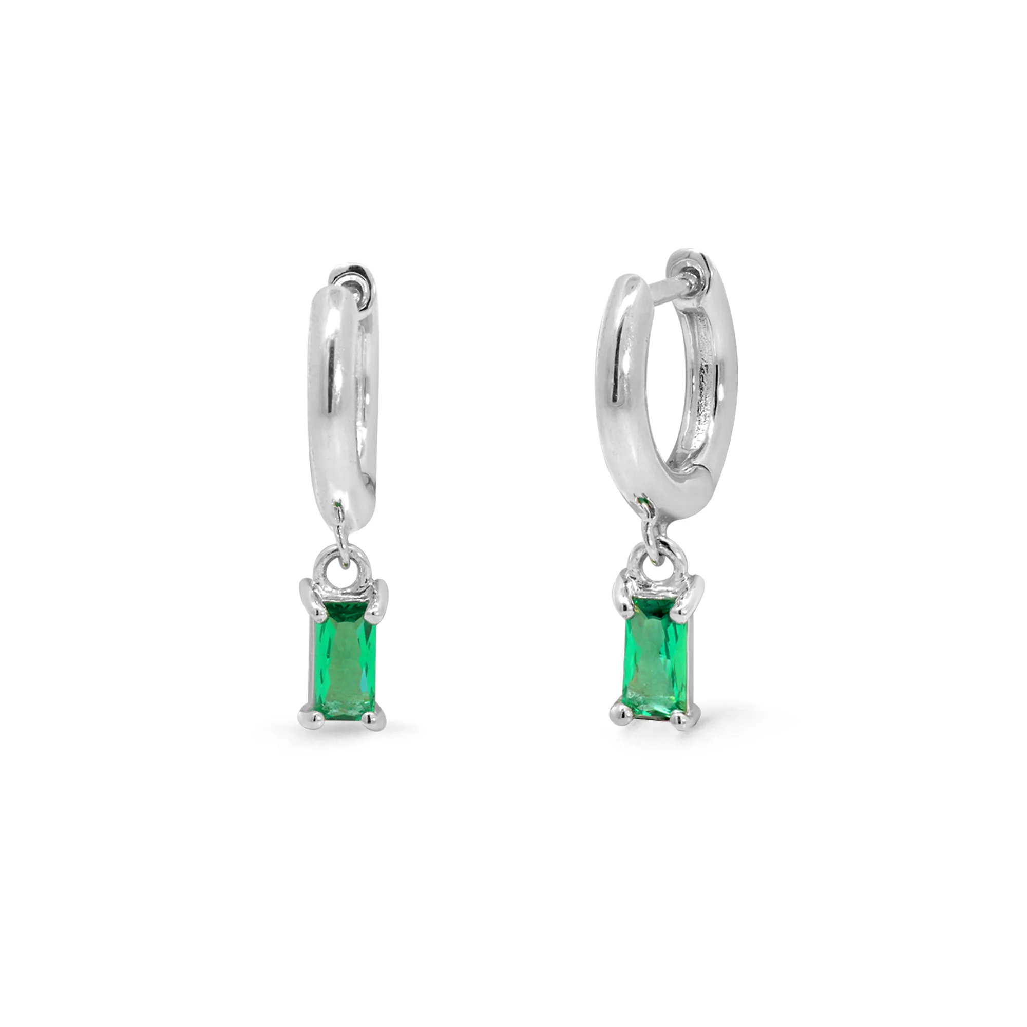 Clare Huggies with Baguette Charm Stone - Image 11