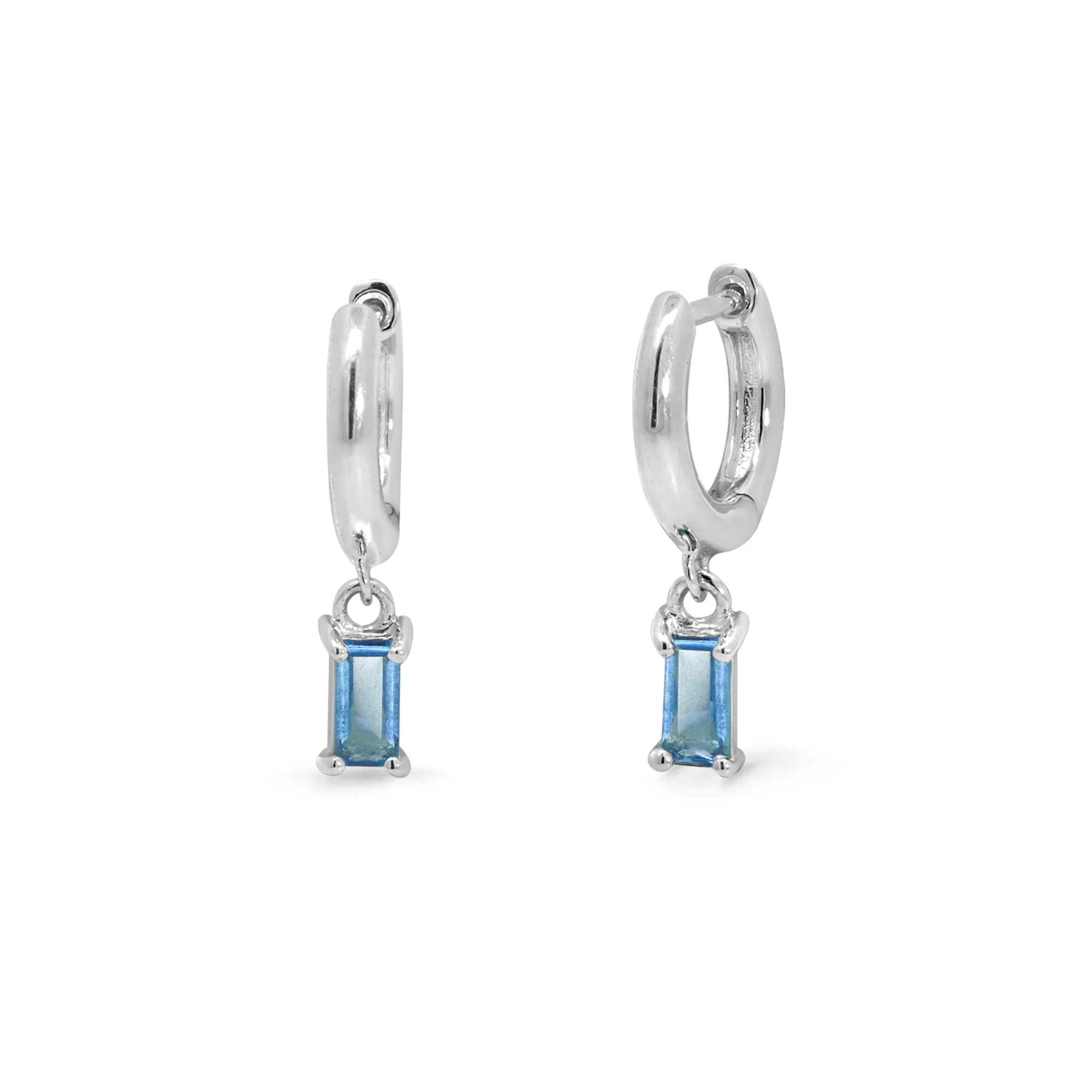 Clare Huggies with Baguette Charm Stone - Image 4
