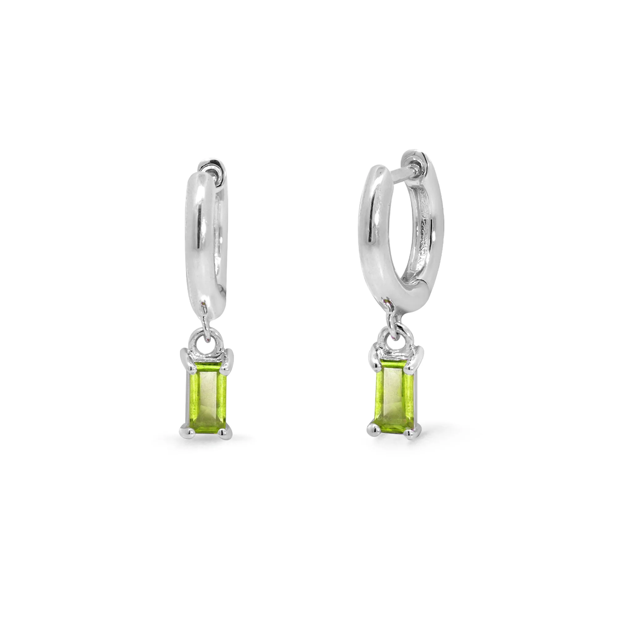 Clare Huggies with Baguette Charm Stone - Image 8