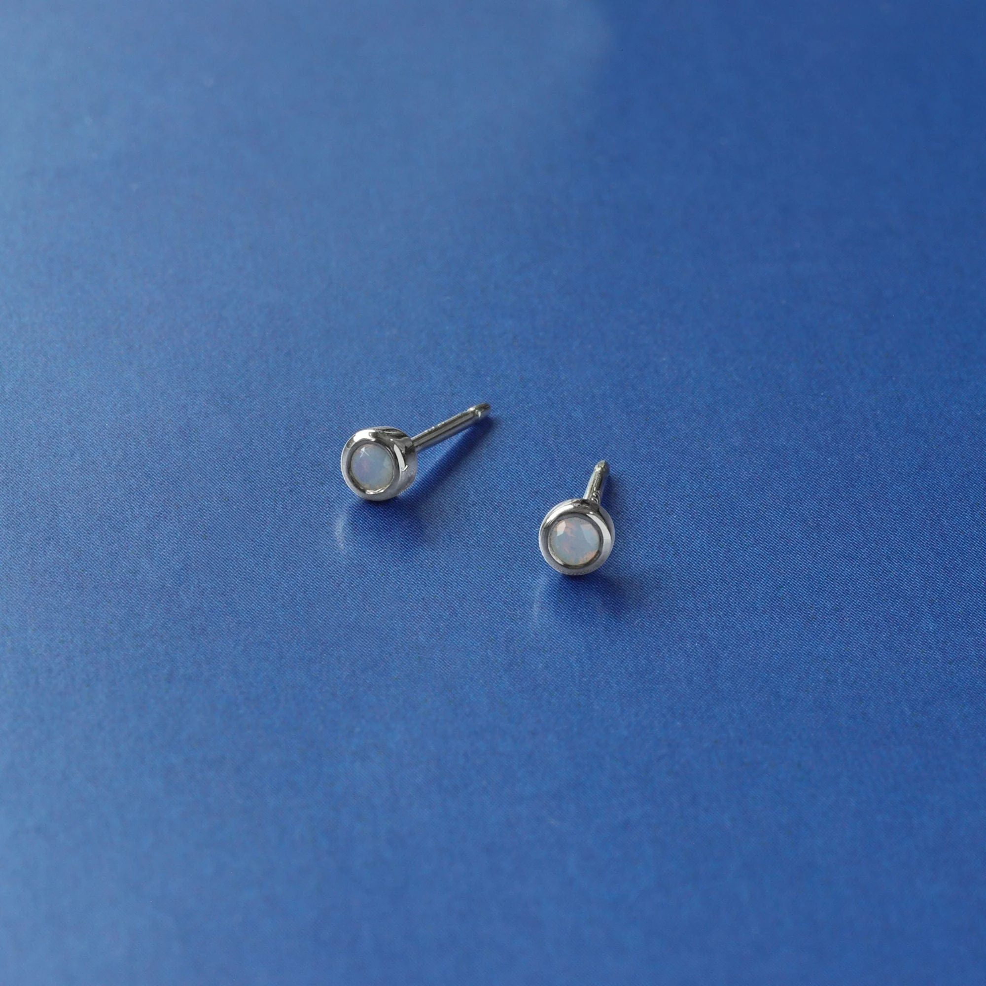 Clare Mini Dot Studs with Stone - Image 11