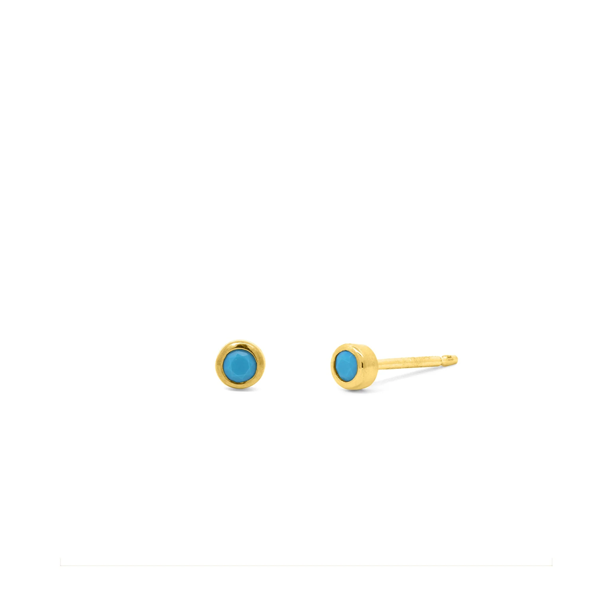 Clare Mini Dot Studs with Stone - Image 27