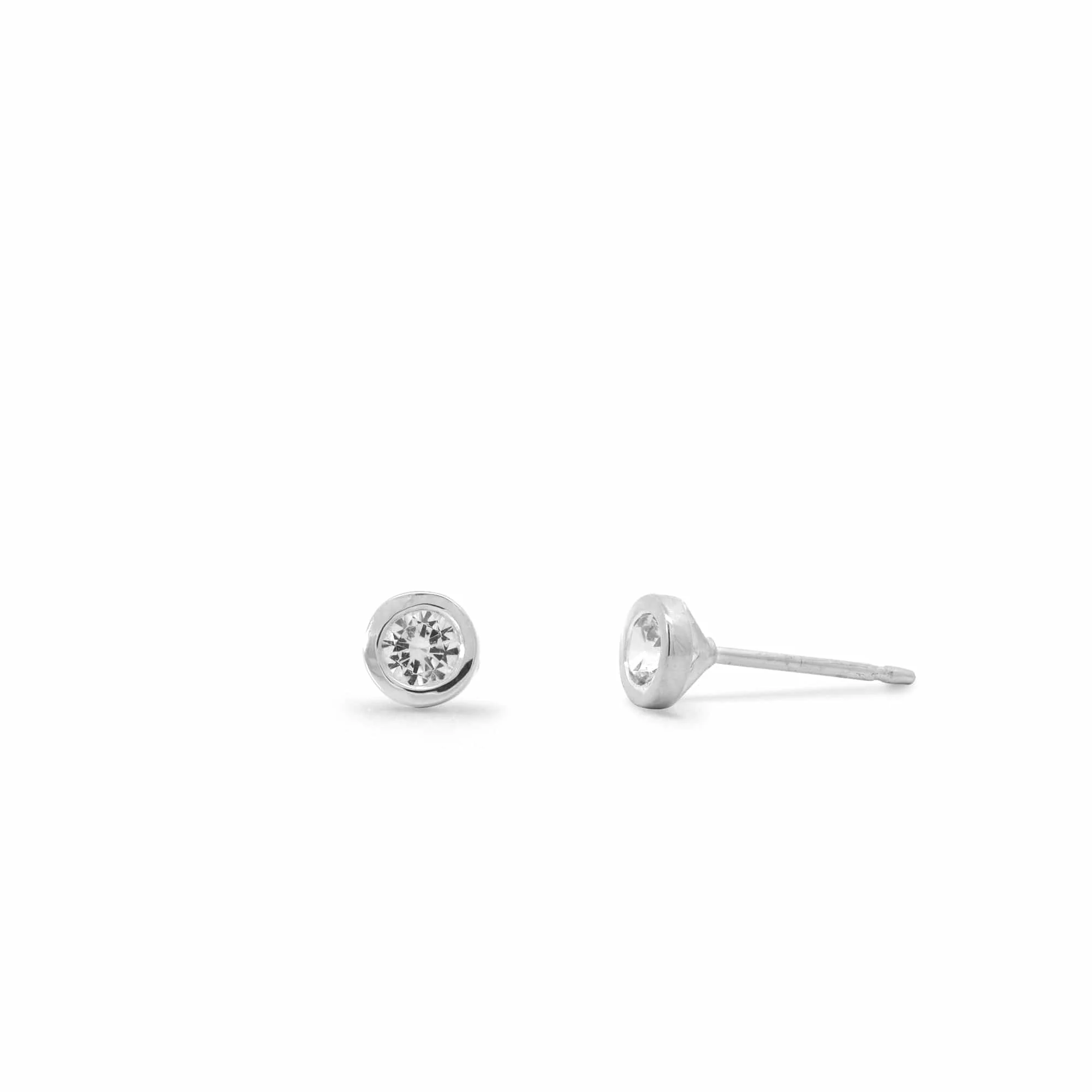 Clare Mini Studs with Stone