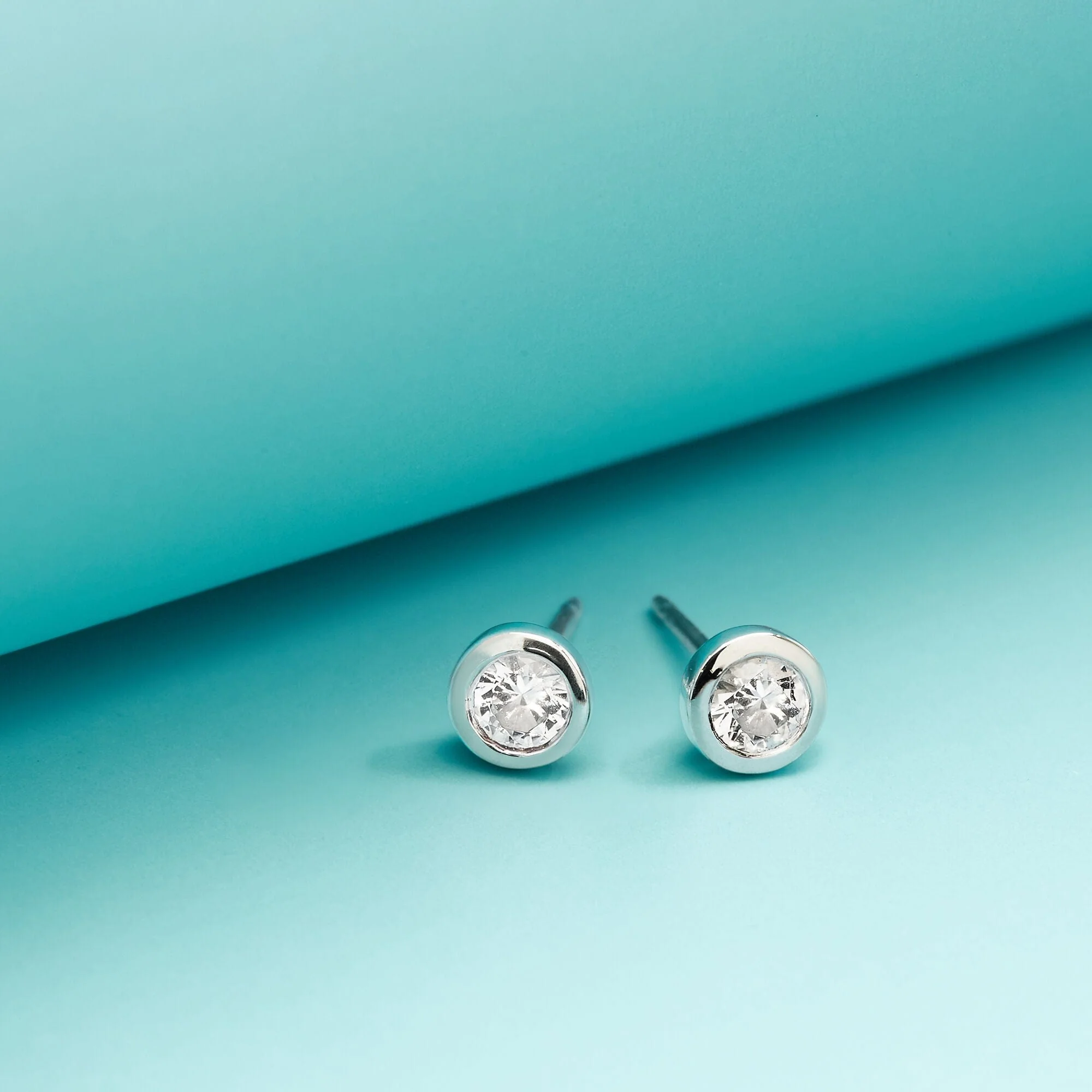 Clare Mini Studs with Stone - Image 2