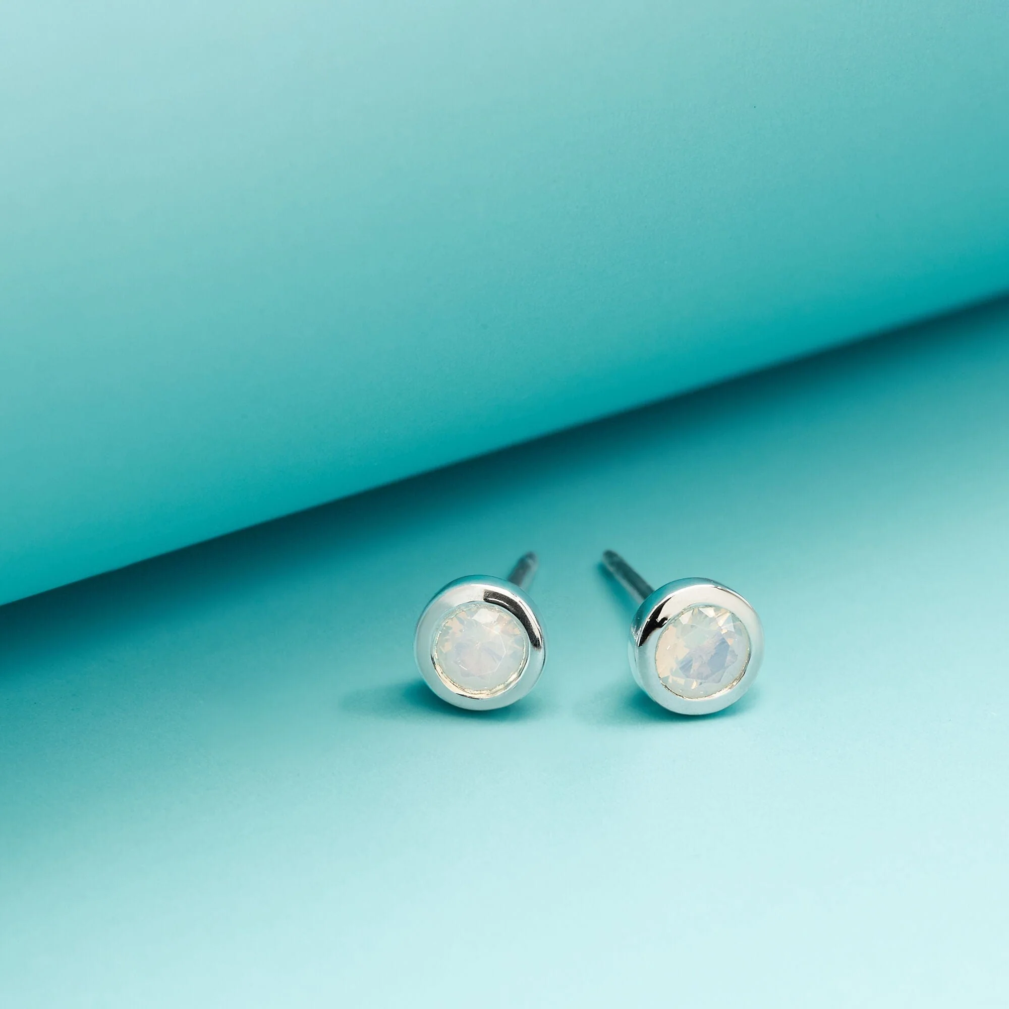 Clare Mini Studs with Stone - Image 4