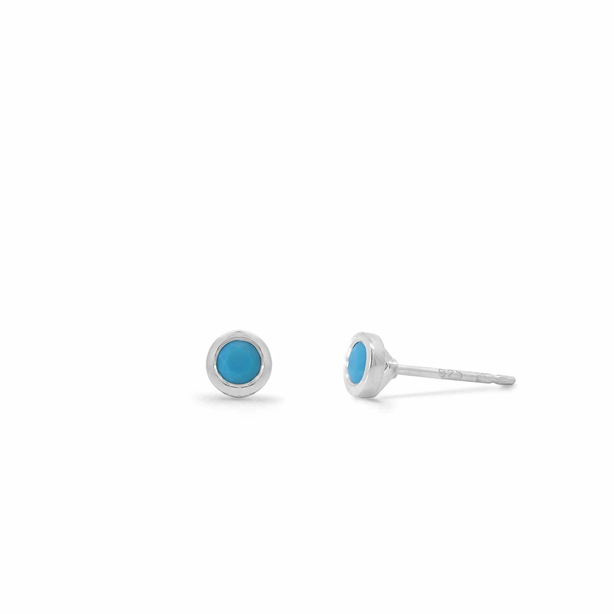 Clare Mini Studs with Stone - Image 5