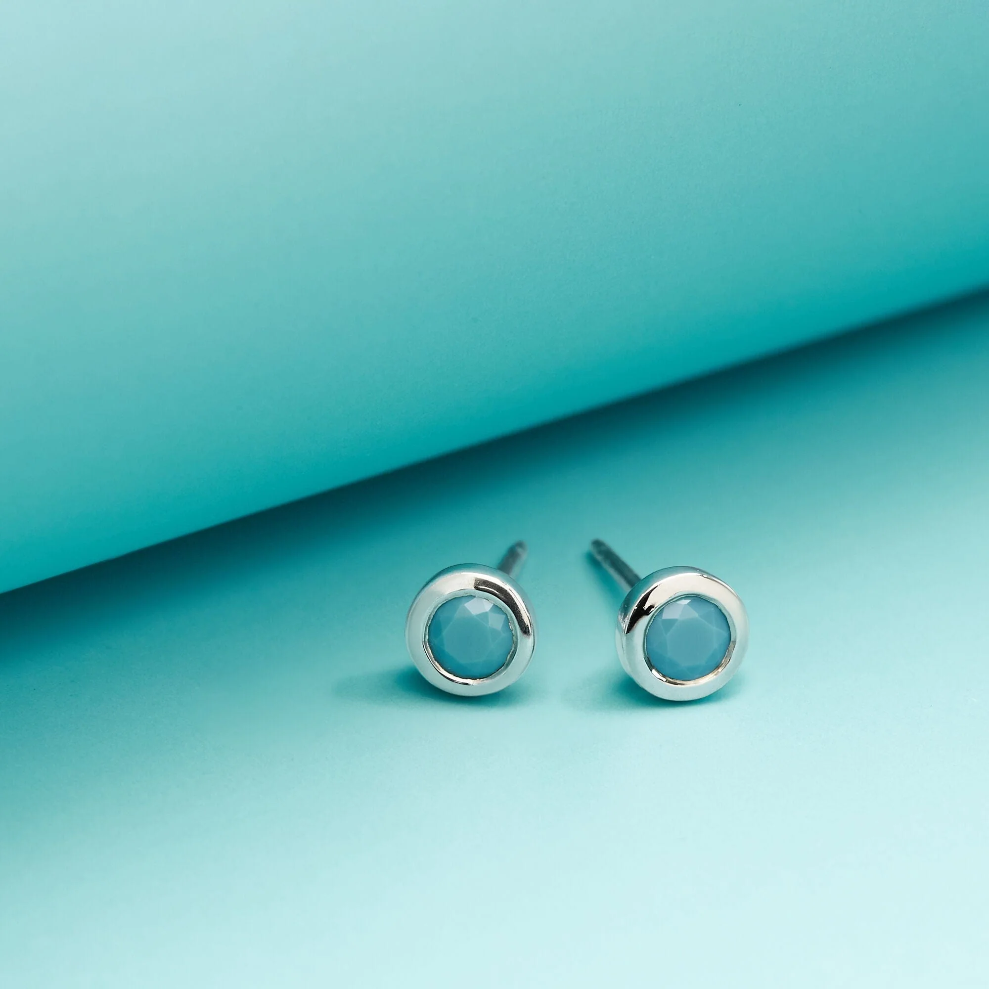 Clare Mini Studs with Stone - Image 6