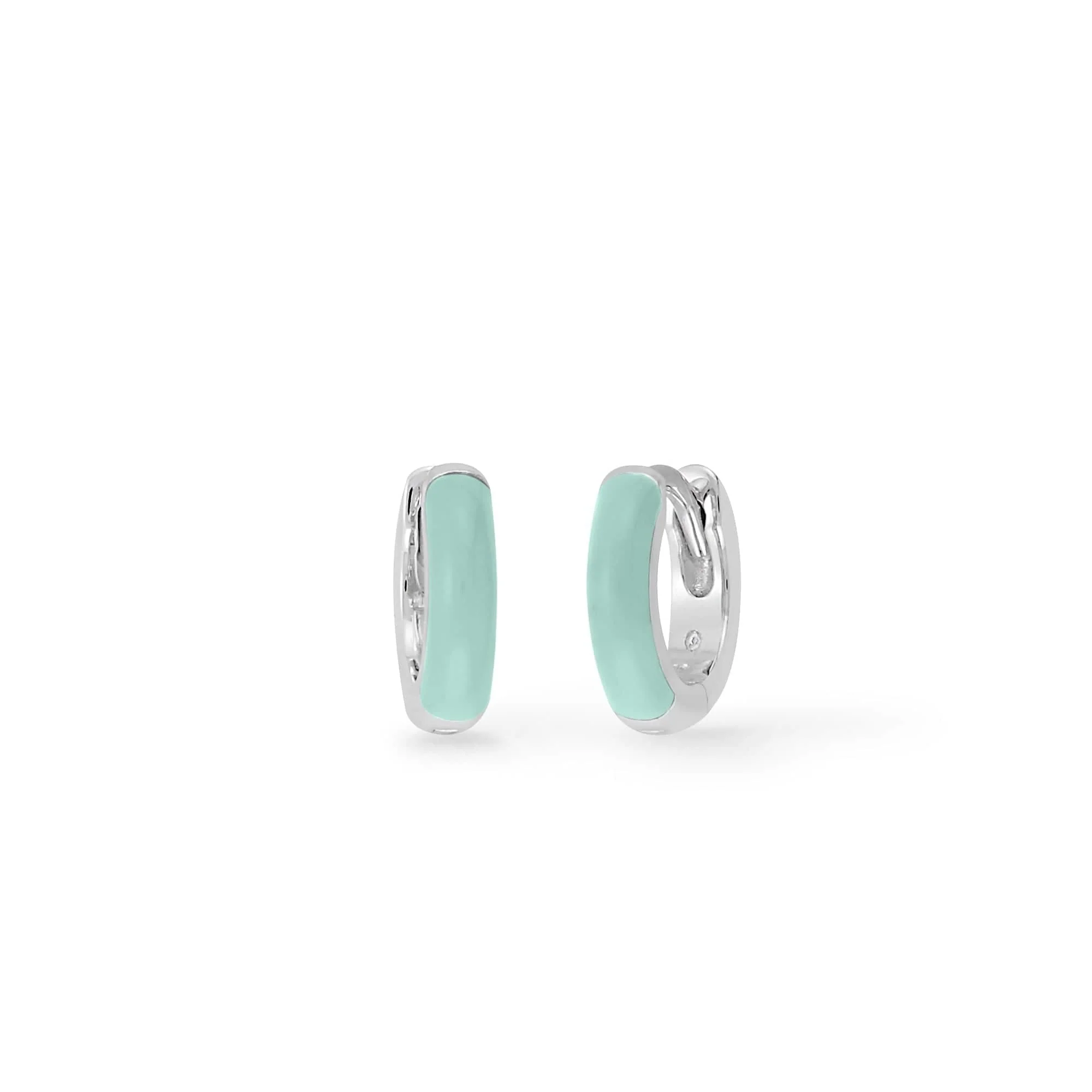 Mini Huggie Hoops with Color - Image 13