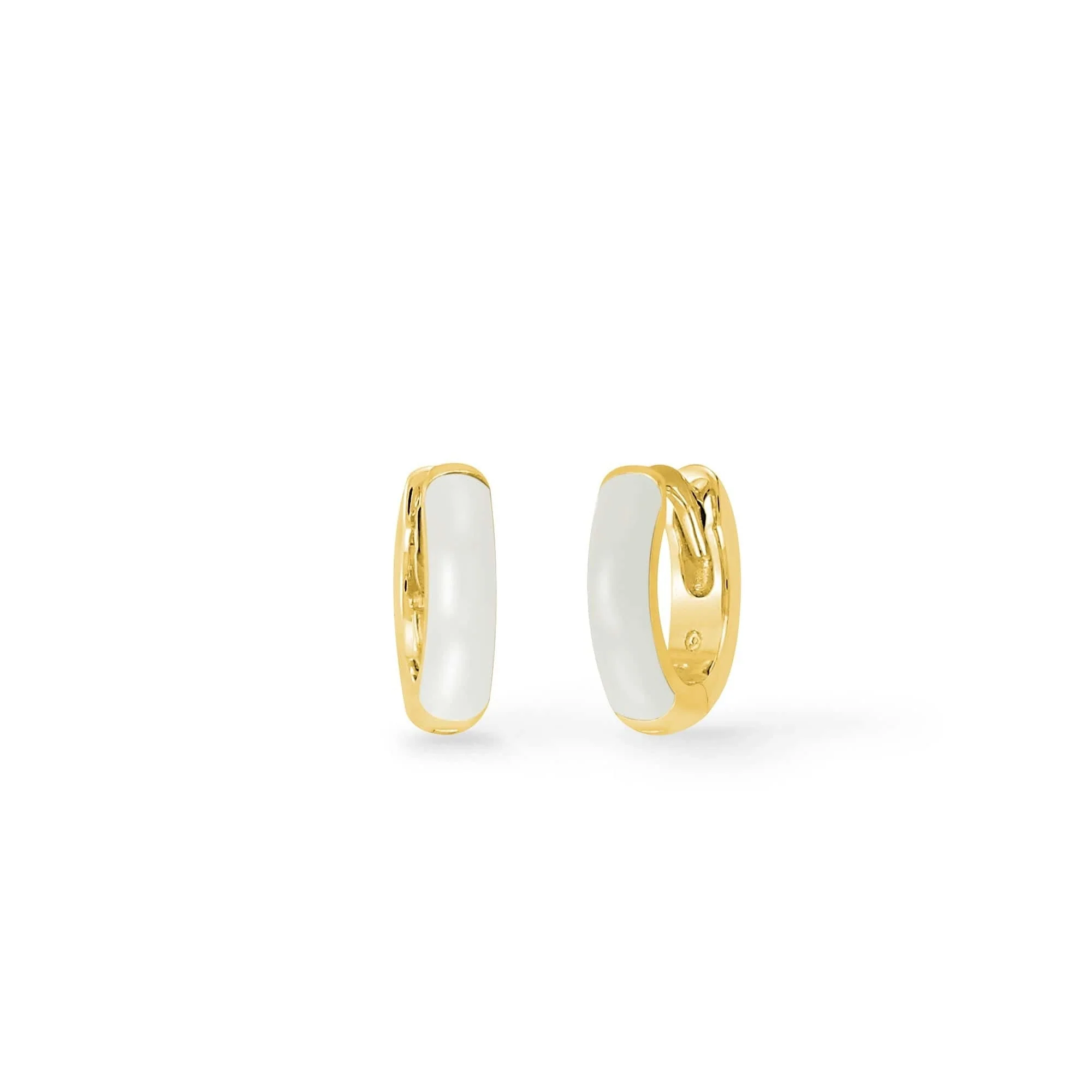 Mini Huggie Hoops with Color - Image 17