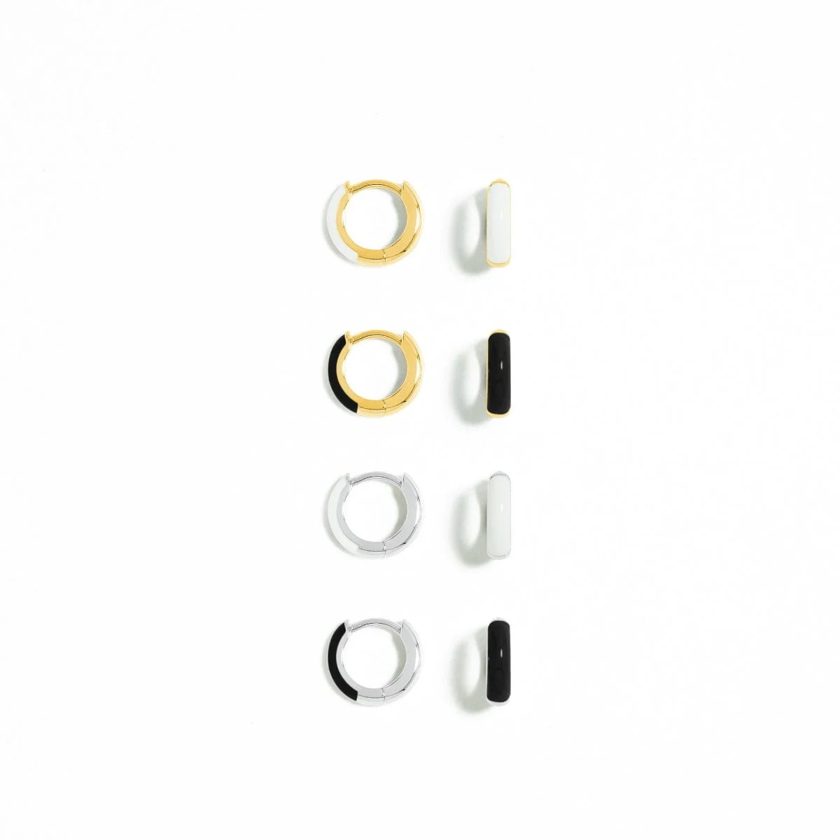 Mini Huggie Hoops with Color - Image 19