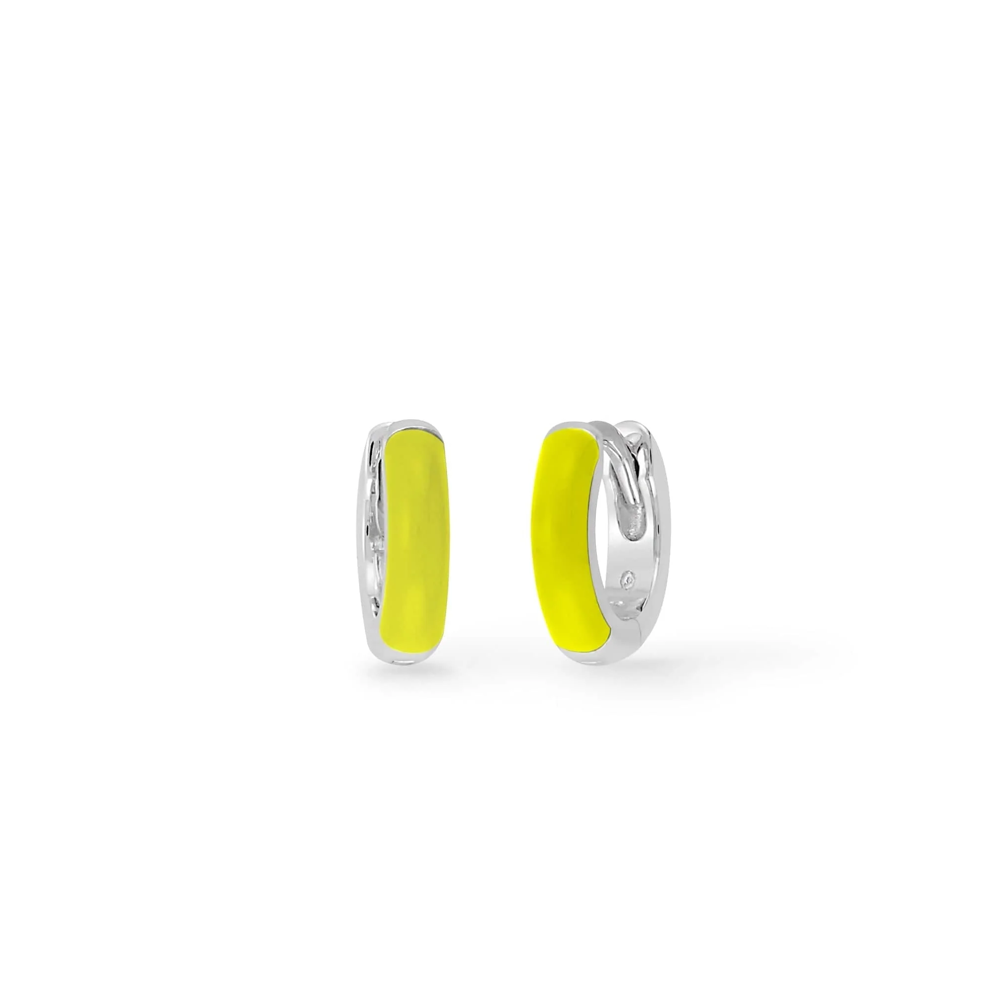Mini Huggie Hoops with Color - Image 5
