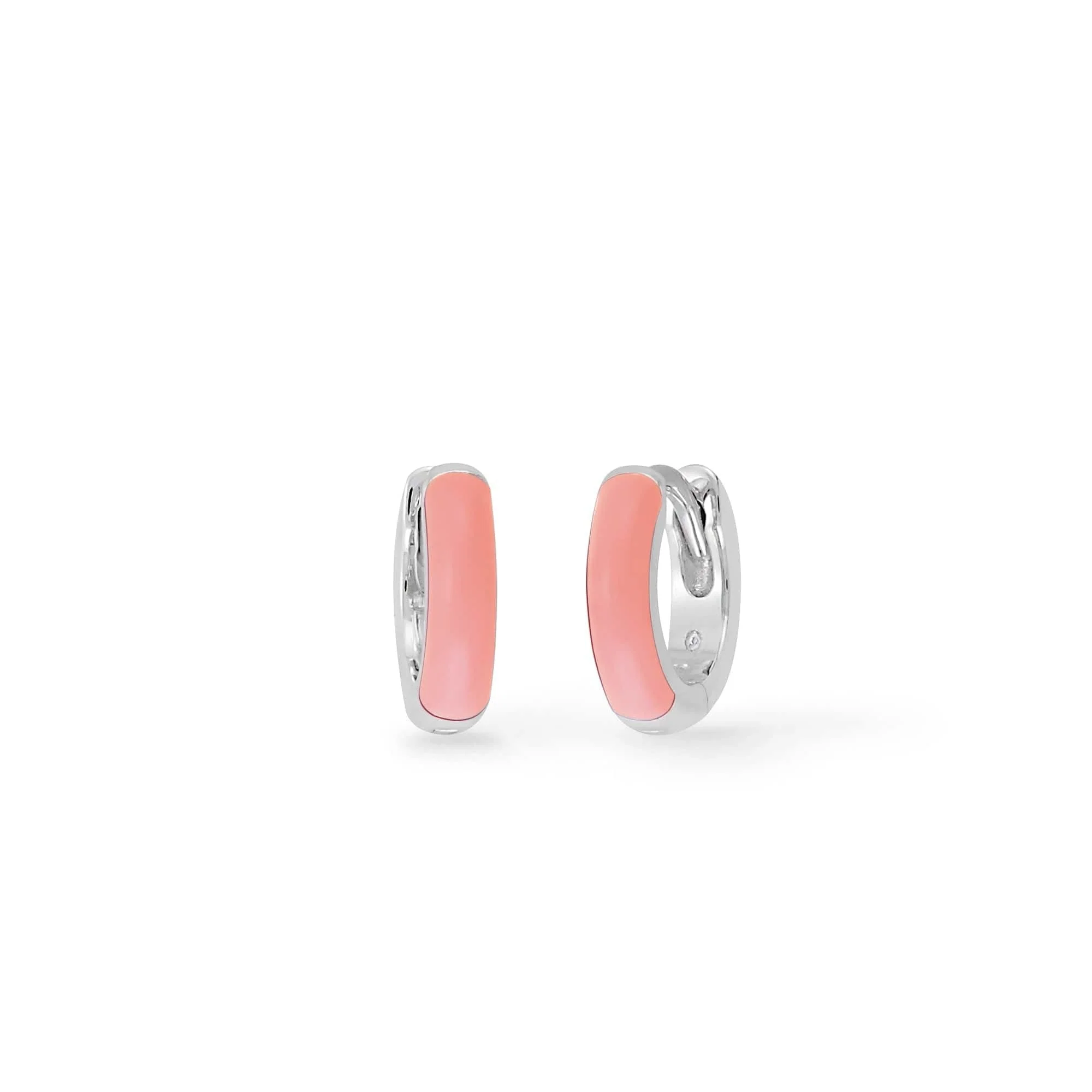 Mini Huggie Hoops with Color - Image 6